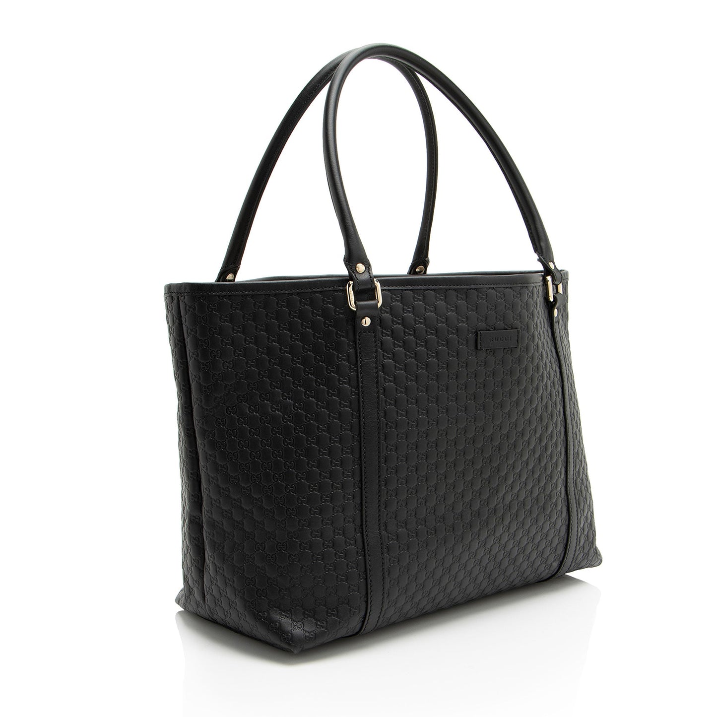 Gucci Microguccissima Joy SHF-njmnu7 Leather Black Medium Tote Bag
