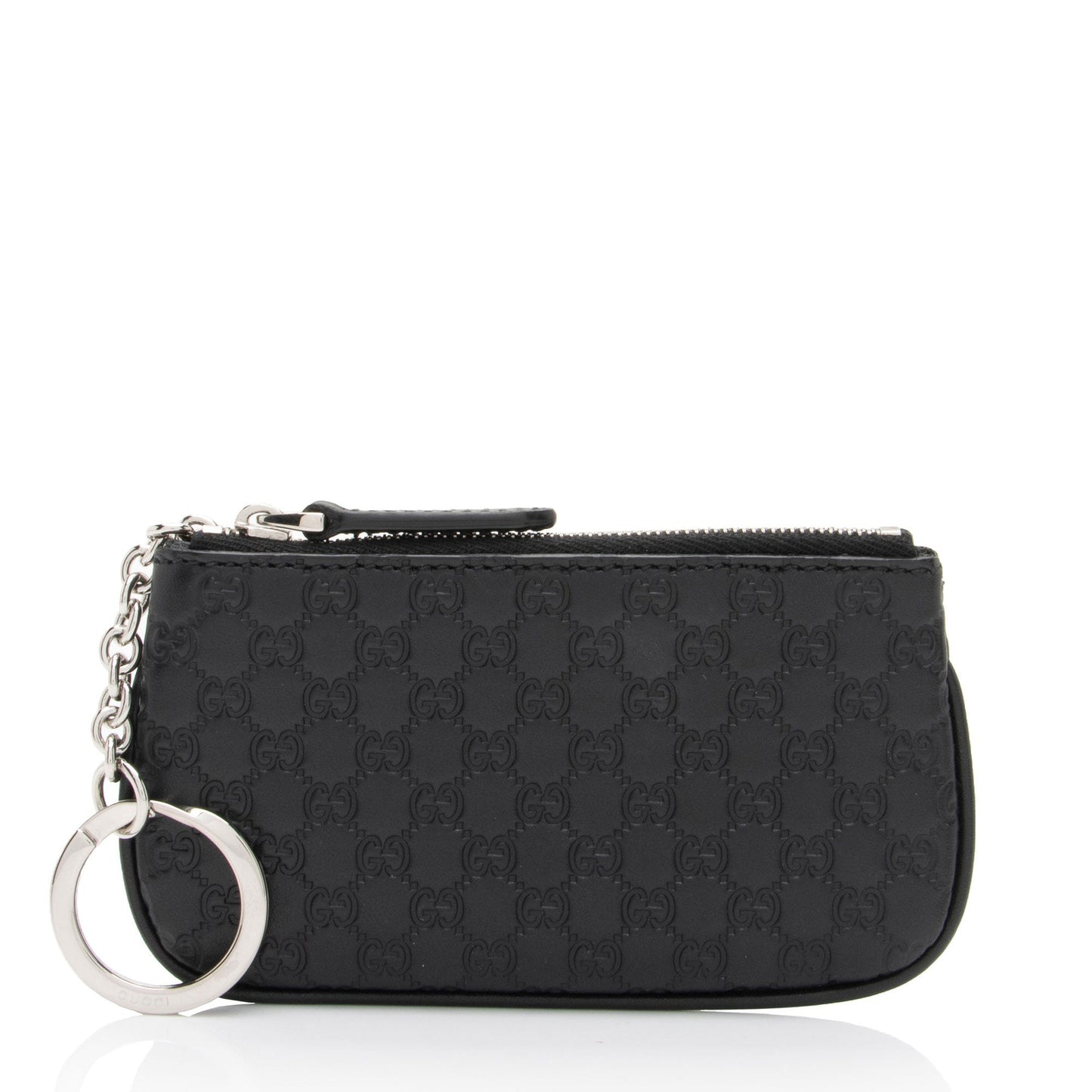 Gucci Microguccissima Key Pouch SHF-Mp39wT Leather Black Accessory
