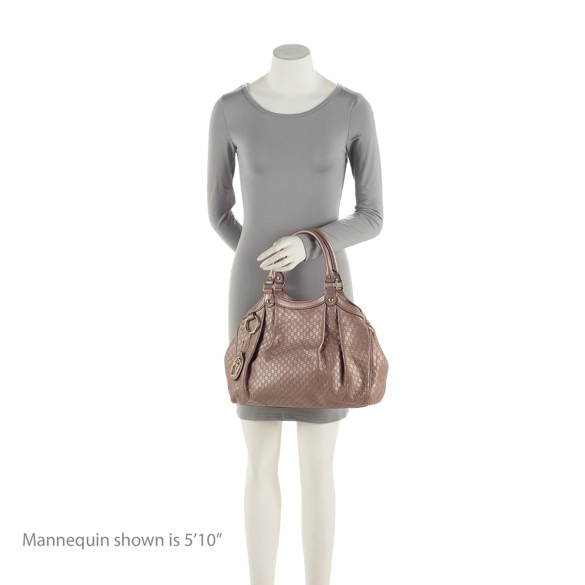 Gucci Microguccissima Sukey SHF Leather Pink Medium Tote Bag
