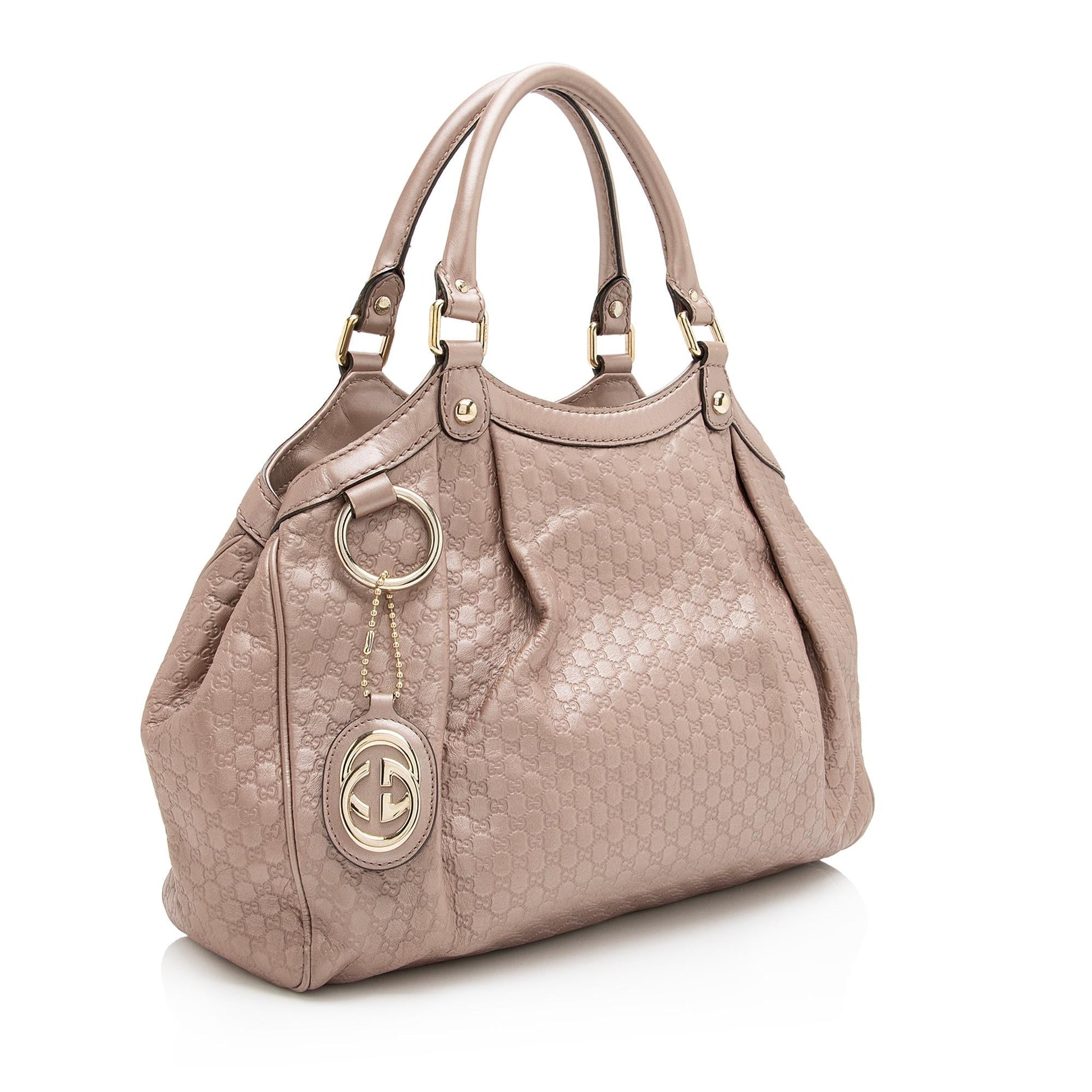 Gucci Microguccissima Sukey SHF Leather Pink Medium Tote Bag