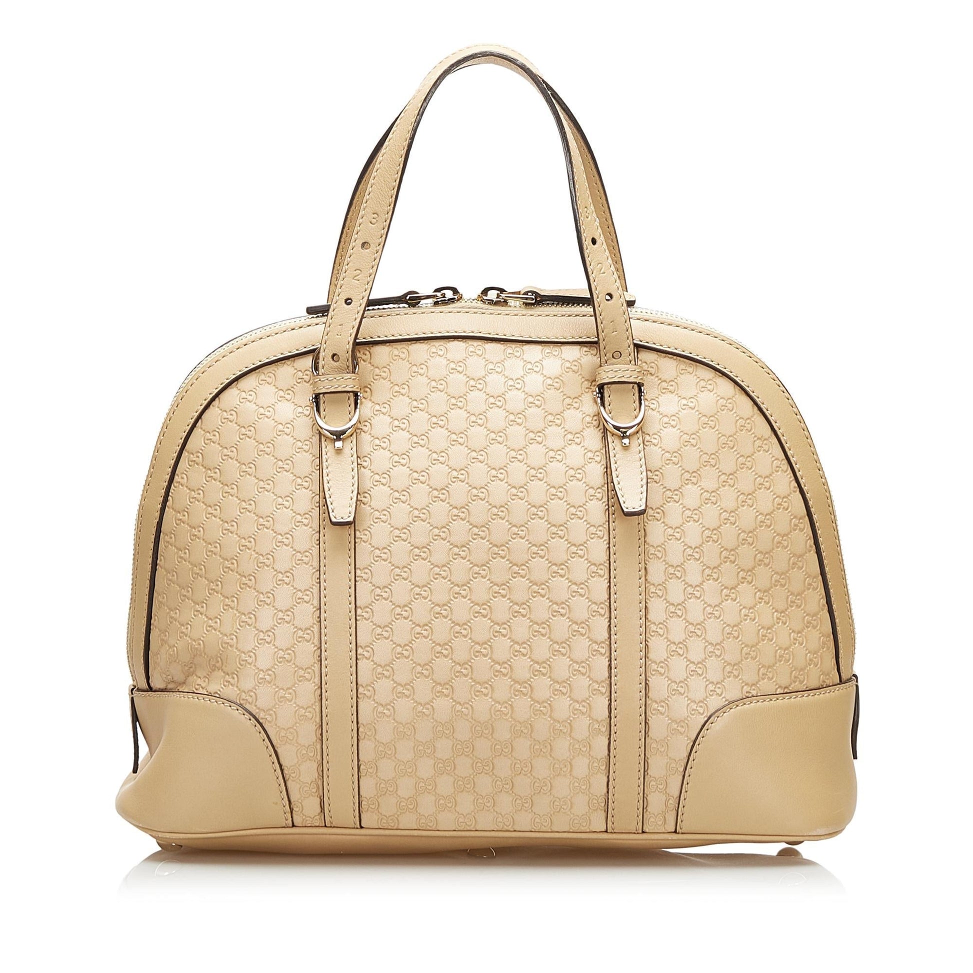 Gucci Microguccissima Nice SHG Leather Calf Brown Satchel Bag