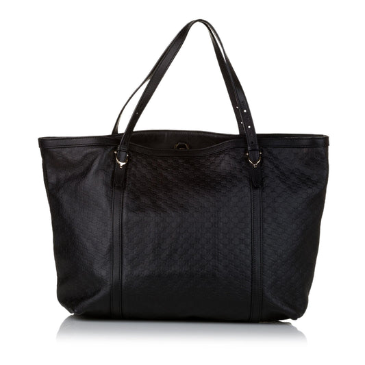 Gucci Microguccissima Nice SHG Leather Calf Black Tote Bag