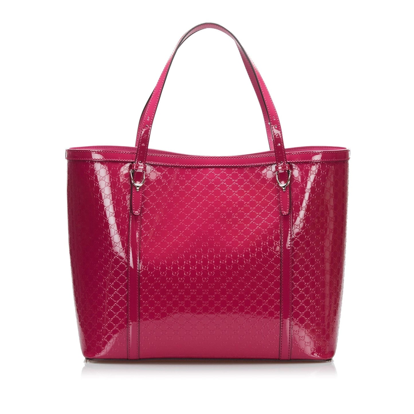 Gucci Microguccissima Nice SHG-xc7rA1 Leather Patent Pink Tote Bag