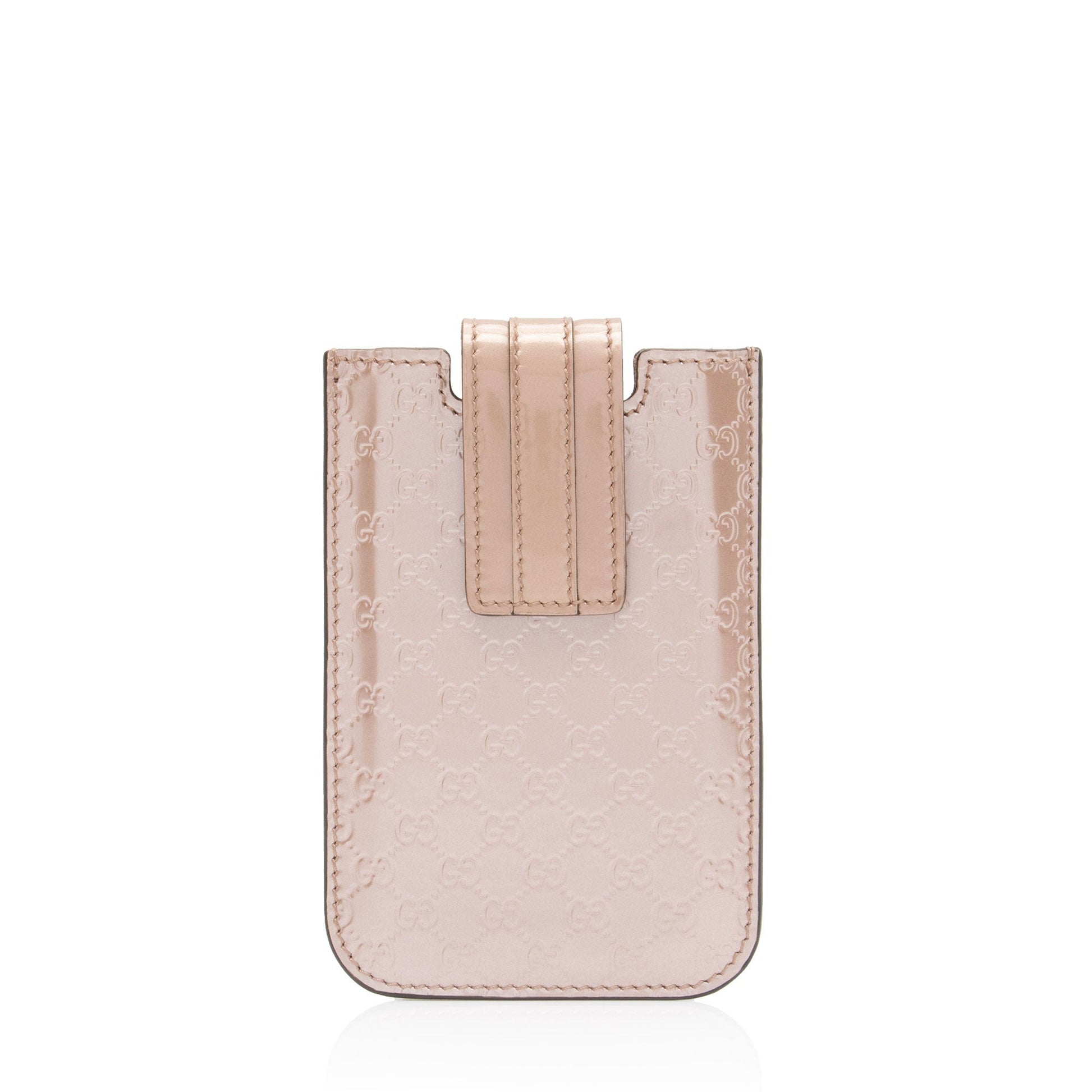 Gucci Microguccissima iPhone Case SHF-0K23DY Leather Patent Pink Handbag