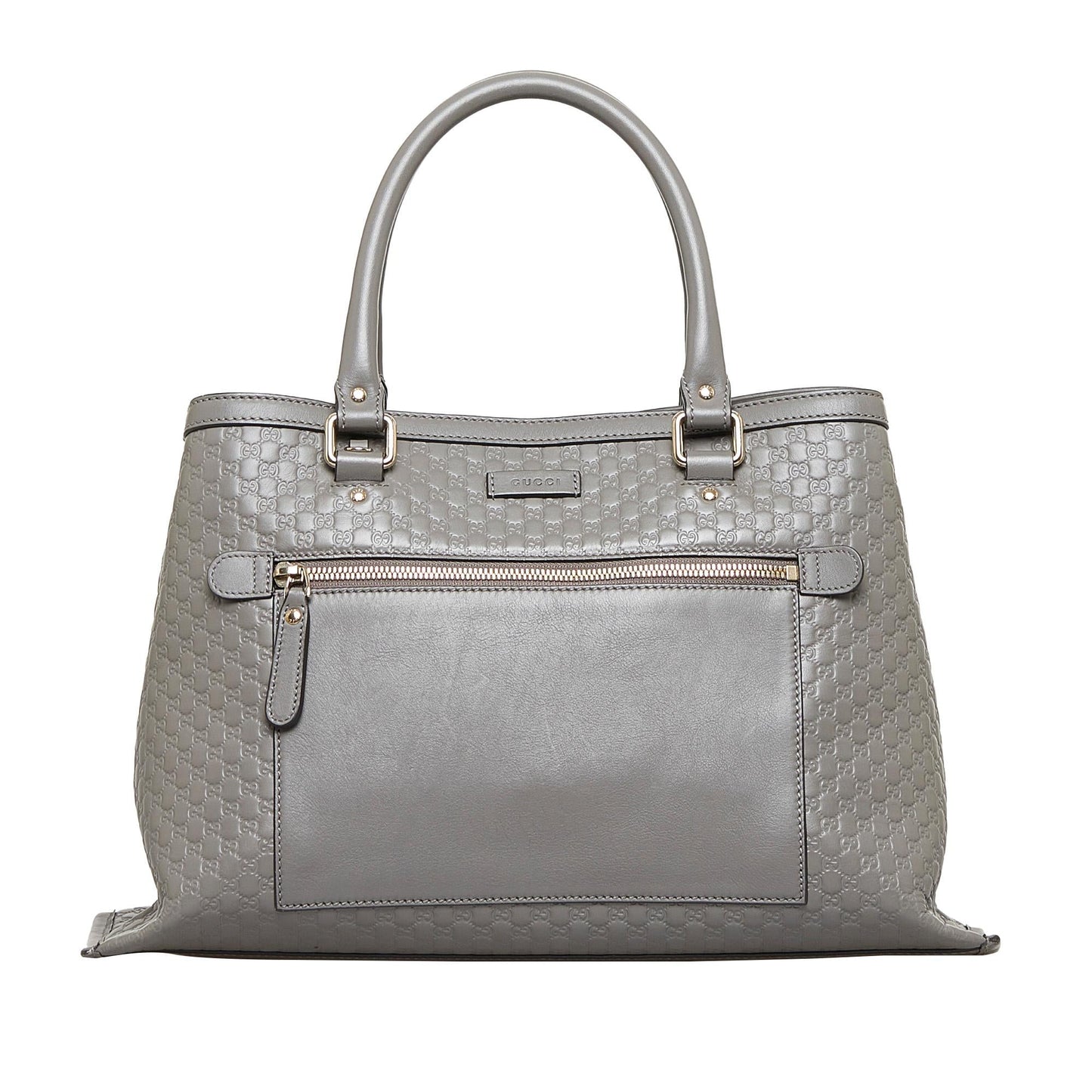 Gucci Microguccissima SHG-Bd1xAy Calf Grey Satchel Bag