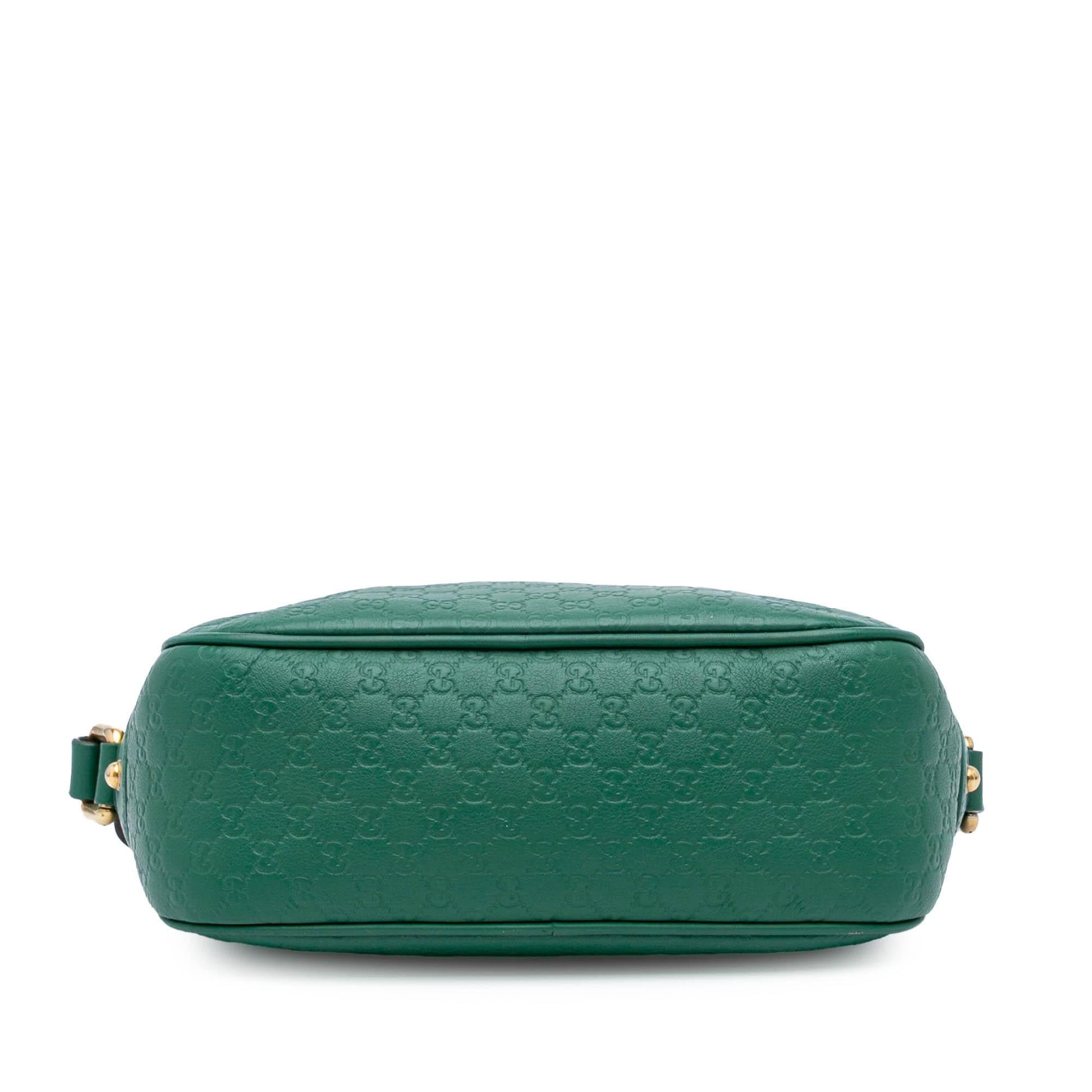 Gucci Microguccissima Sunshine Disco Camera Calf Green Crossbody Bag Bag 1