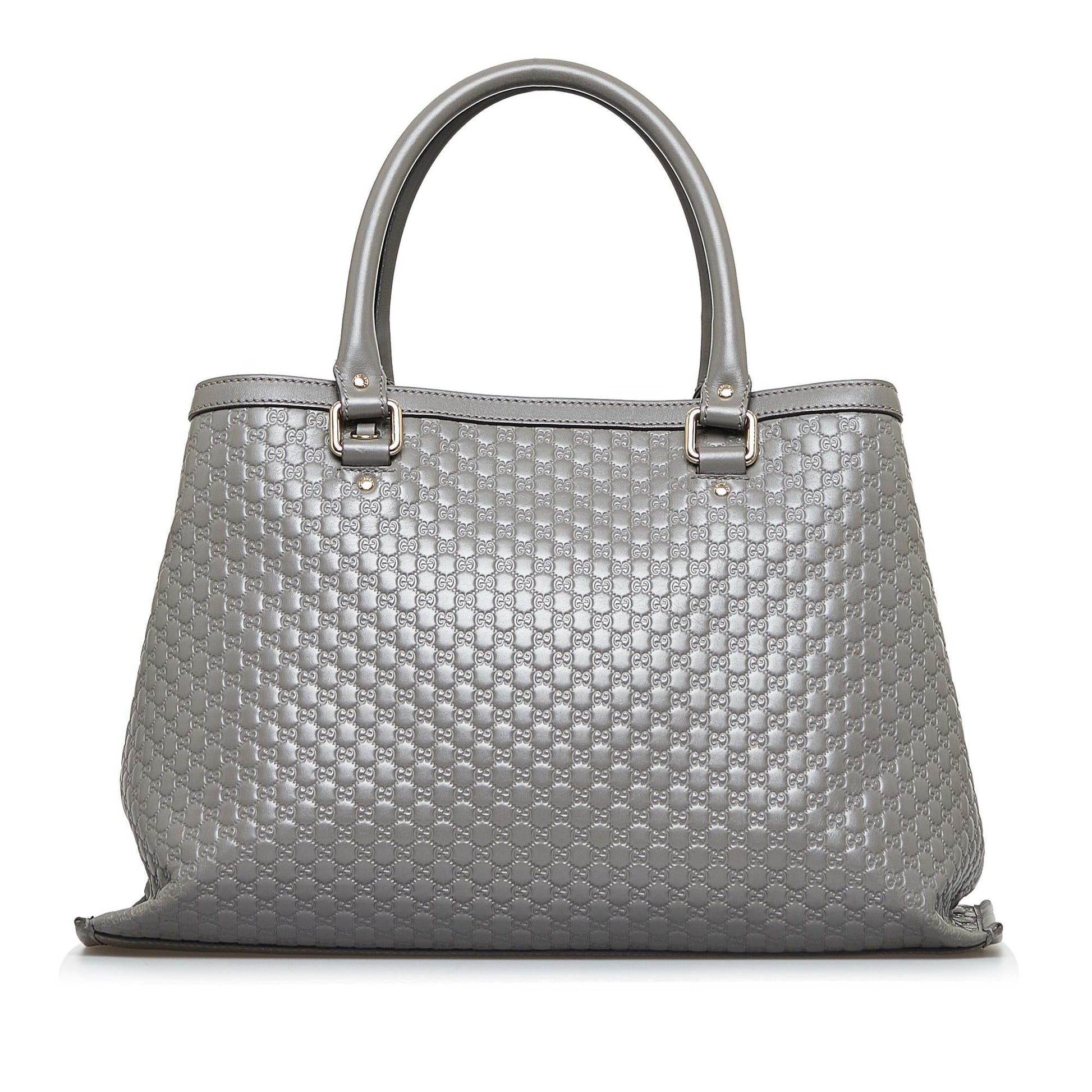 Gucci Microguccissima SHG-fY7Avd Calf Grey Tote Bag