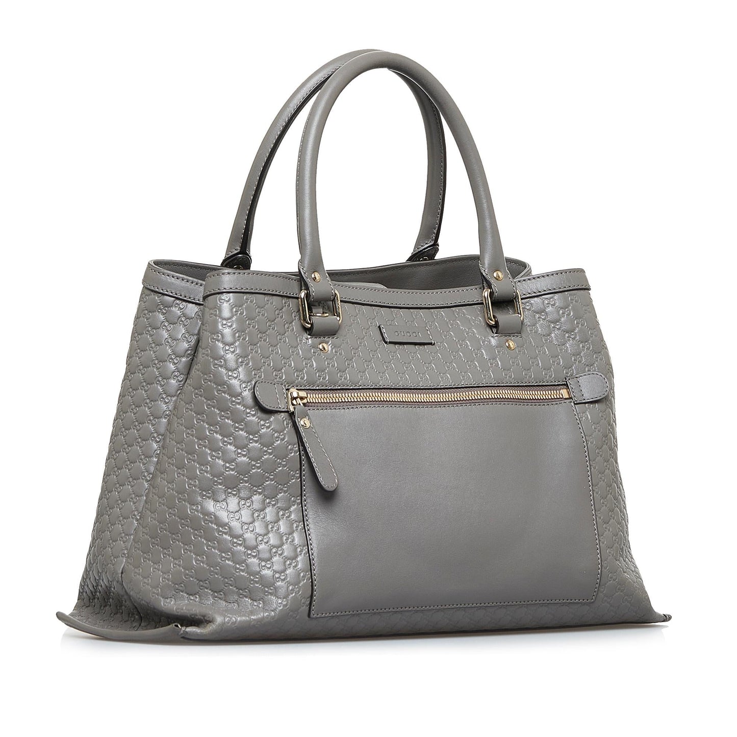 Gucci Microguccissima SHG-fY7Avd Calf Grey Tote Bag
