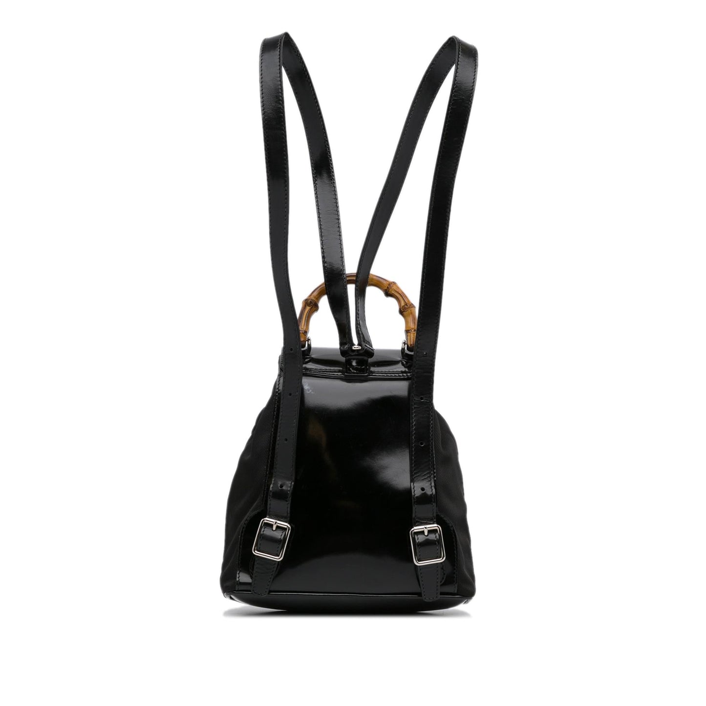 Gucci Bamboo Backpack SHG-cMpThL Nylon Black Mini