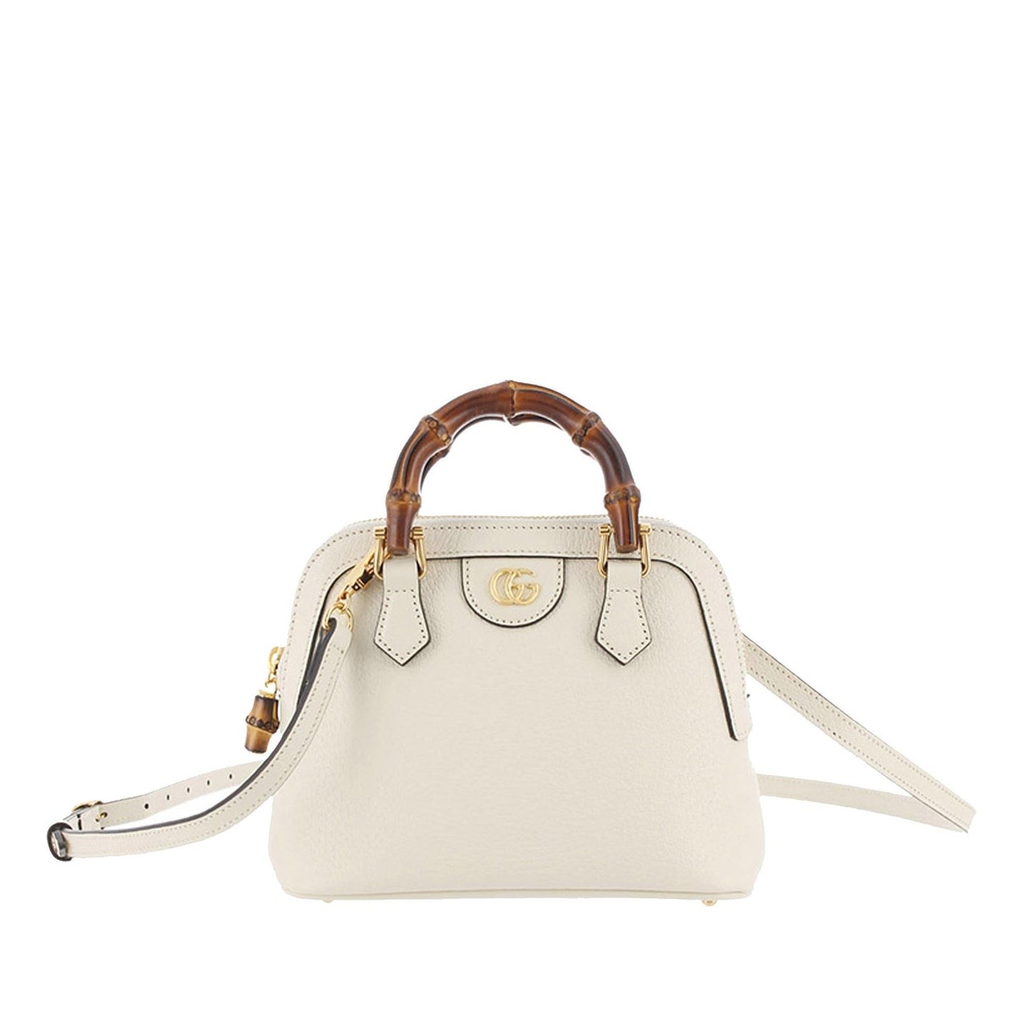 Gucci Bamboo Diana SHG-pNKwnl Calf White Mini Satchel Bag