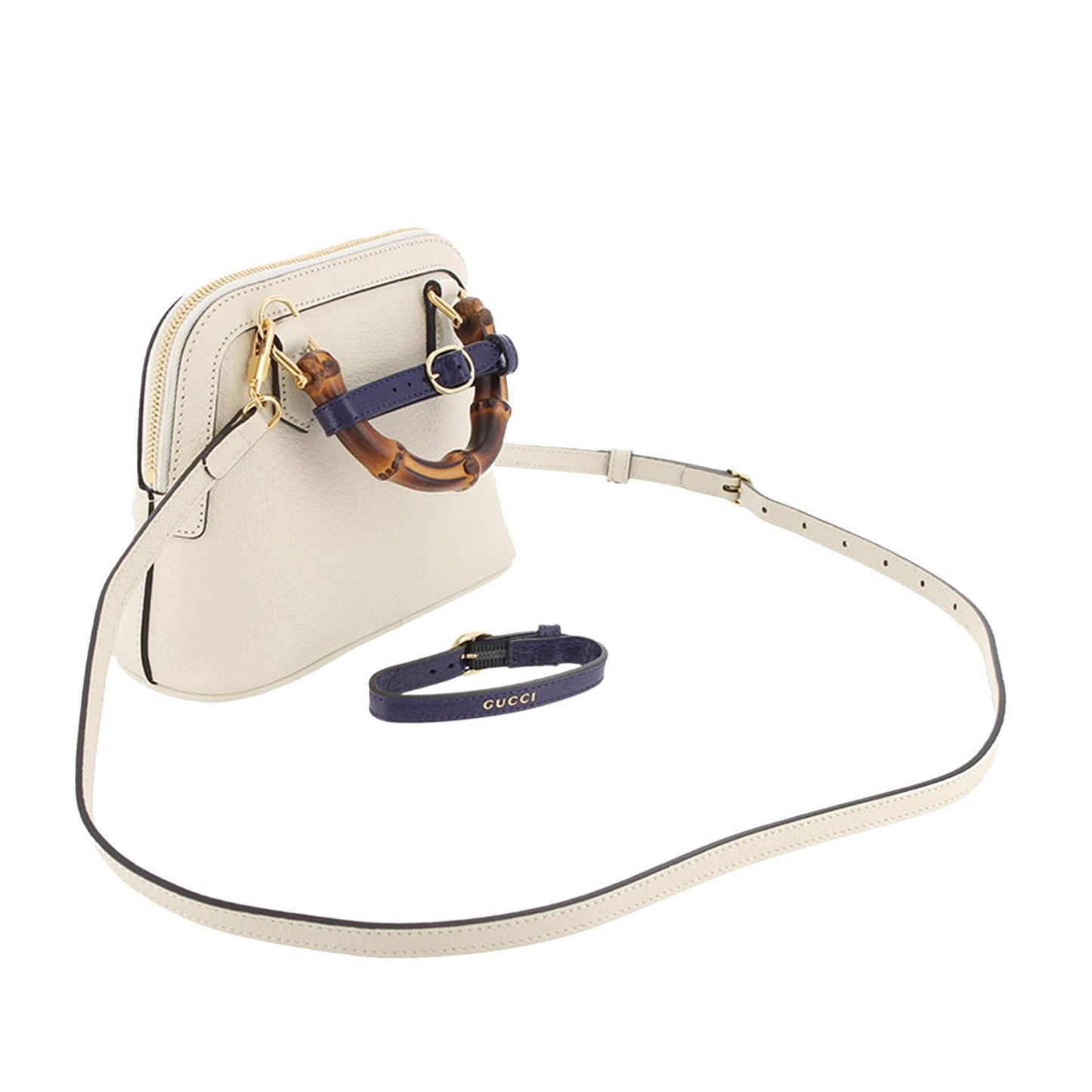 Gucci Bamboo Diana SHG-pNKwnl Calf White Mini Satchel Bag