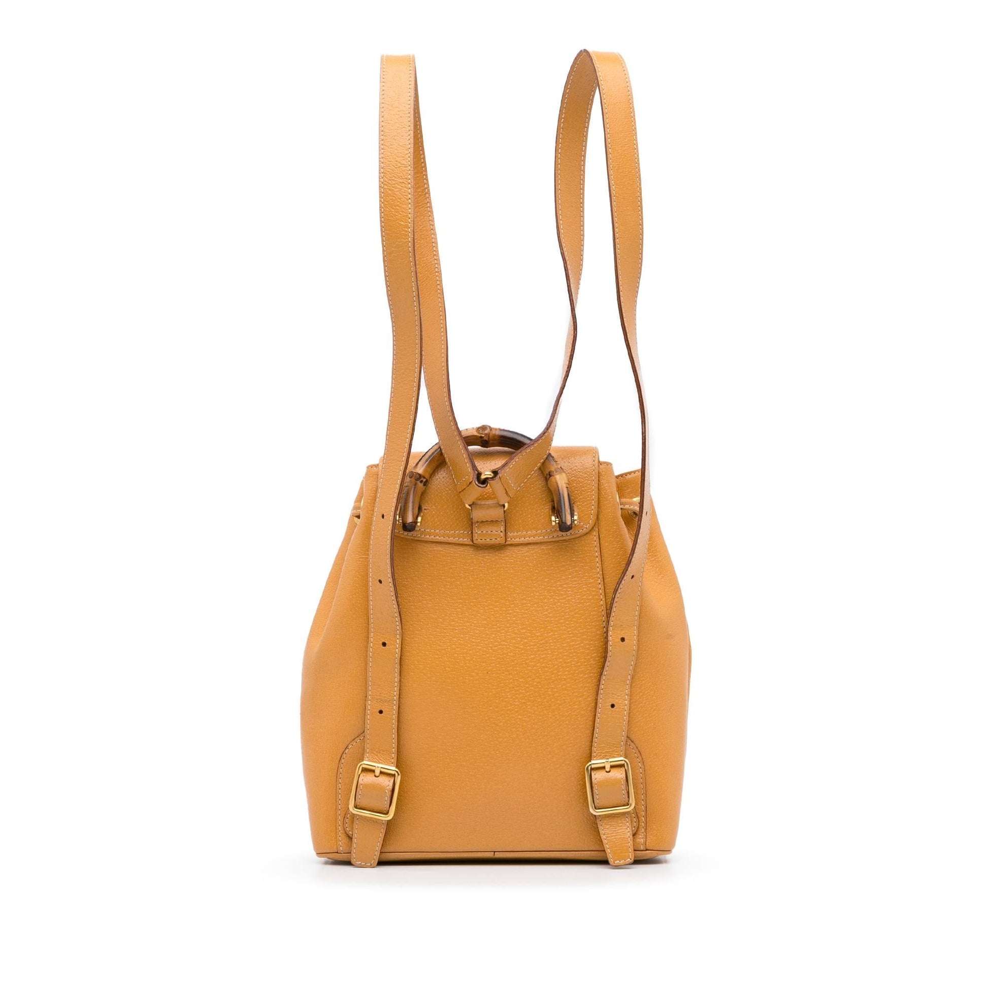 Gucci Bamboo Backpack SHG-rseFEI Leather Calf Brown Mini