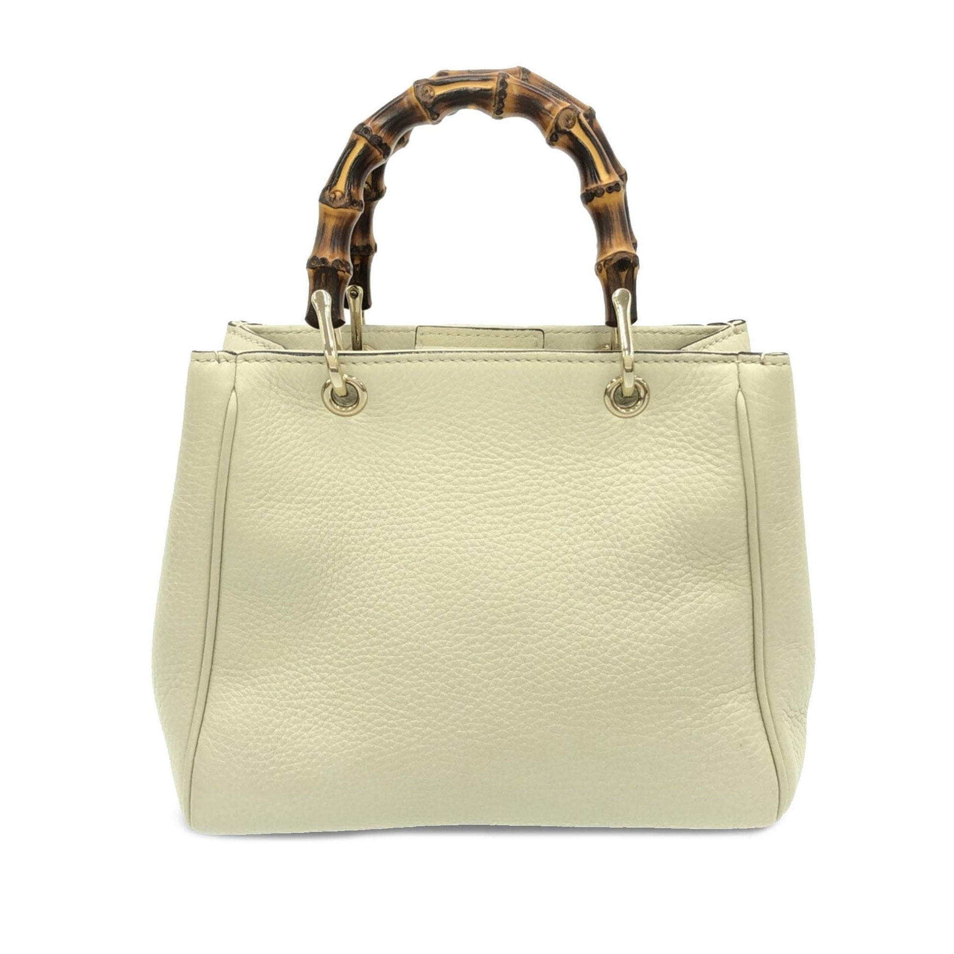 Gucci Bamboo Shopper SHG-ykWsCQ Calf White Mini Satchel Bag