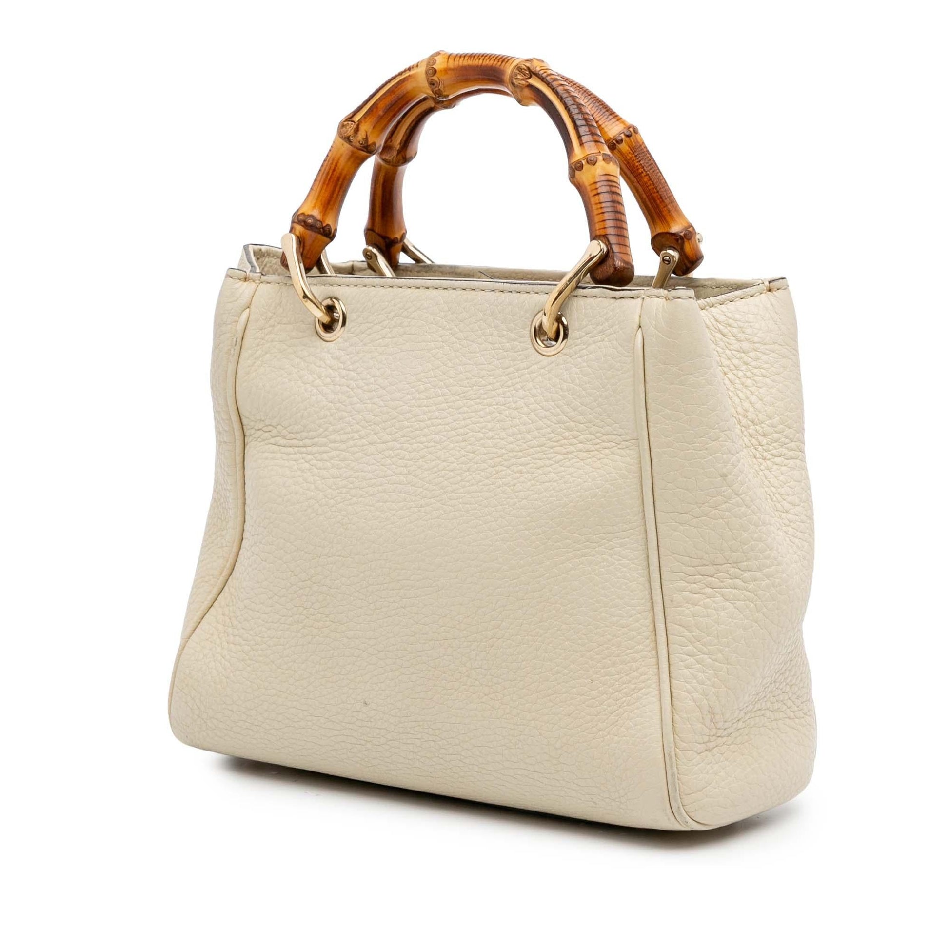Gucci Bamboo Shopper Calfskin Mini Tote Bag Satchel 2