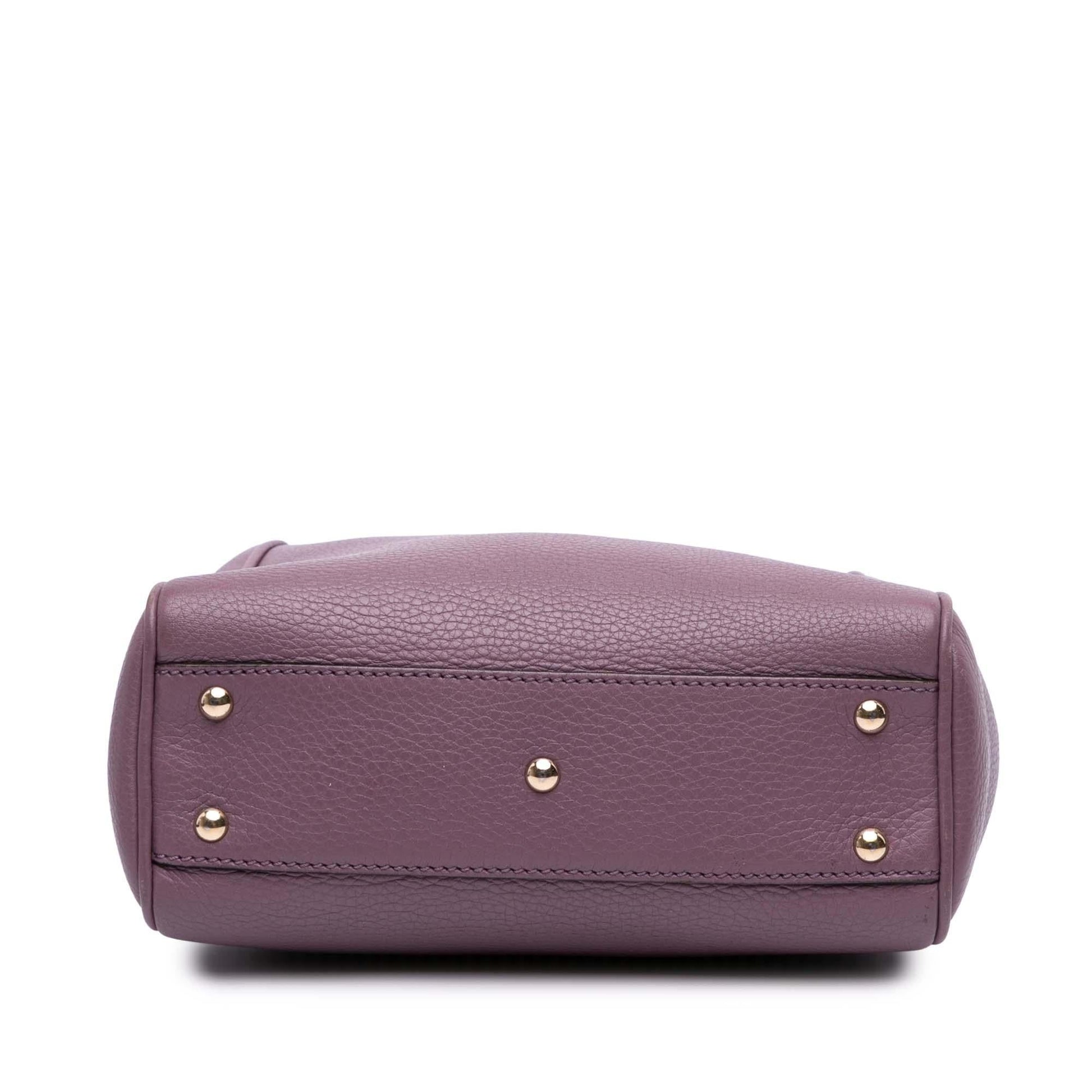 Gucci Bamboo Shopper Calfskin Mini Tote Bag