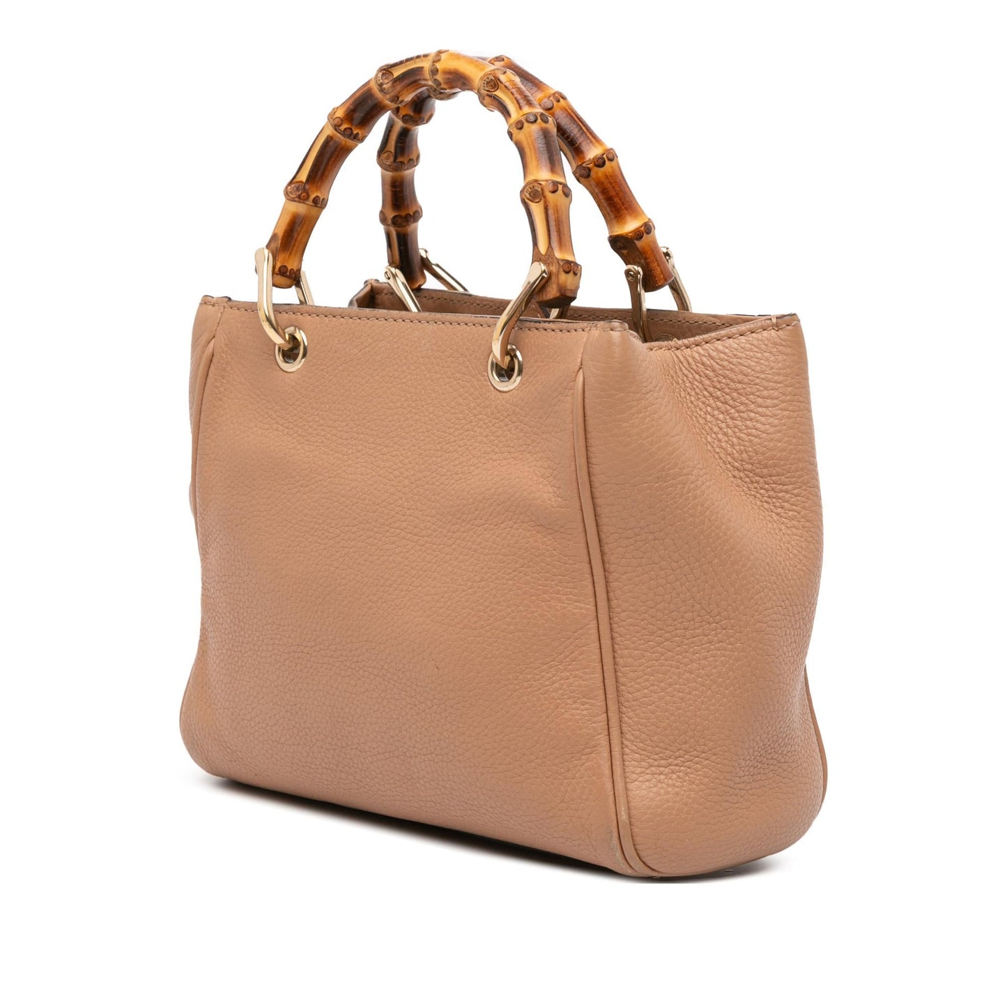 Gucci Bamboo Shopper Calfskin Mini Tote Bag Satchel 1