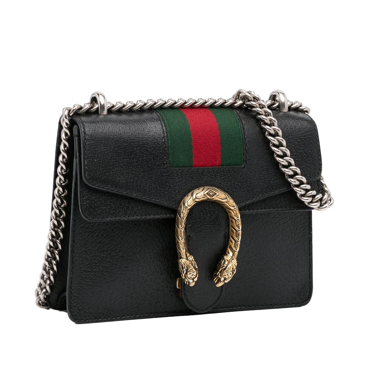 Gucci Dionysus Web SHG-lWOKqZ Calf Black Mini Crossbody Bag