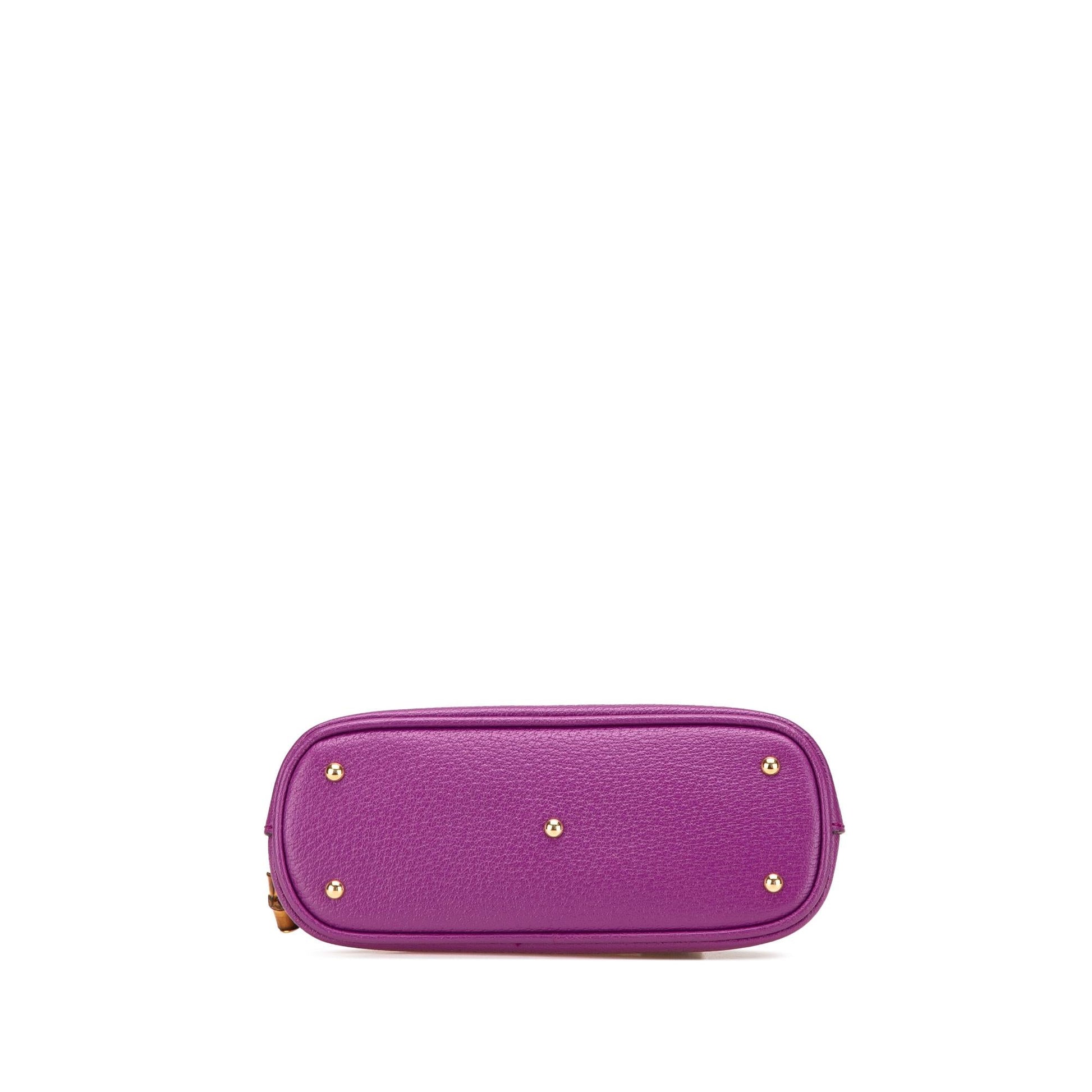 Gucci Dollar Bamboo Diana Dome Calf Calfskin Mini Satchel Bag