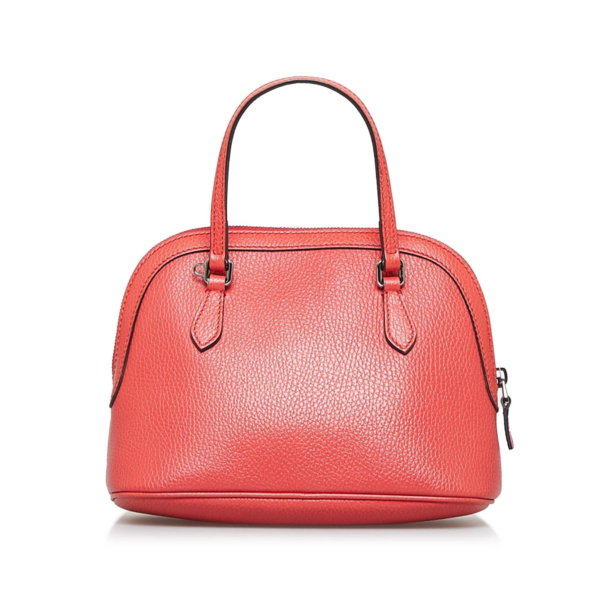 Gucci Dome SHG-n5TcAH Calf Red Mini Satchel Bag