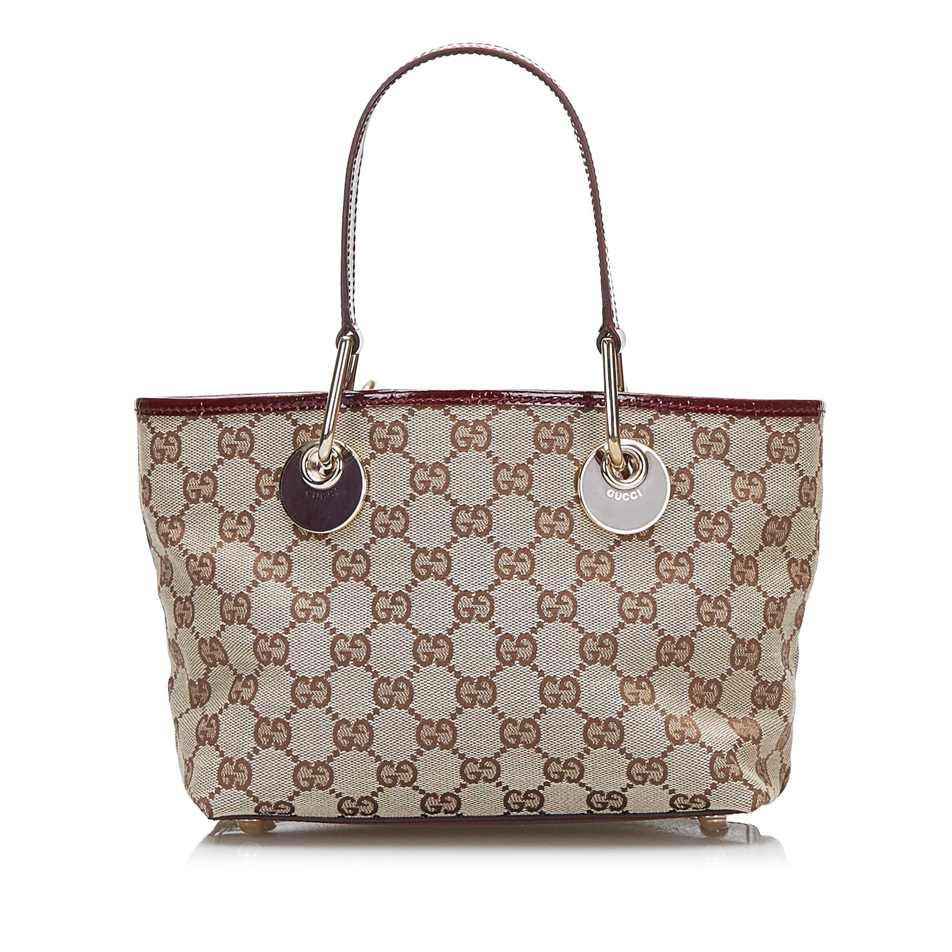 Gucci GG Eclipse SHG-b0nqz3 Canvas Brown Mini Tote Bag
