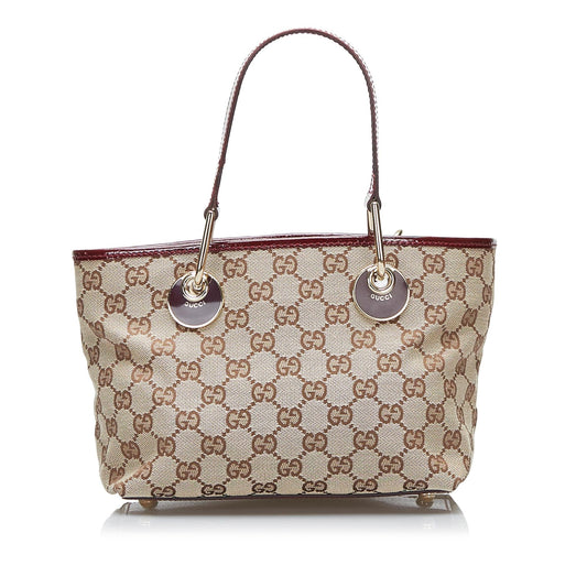Gucci GG Eclipse SHG-b0nqz3 Canvas Brown Mini Tote Bag