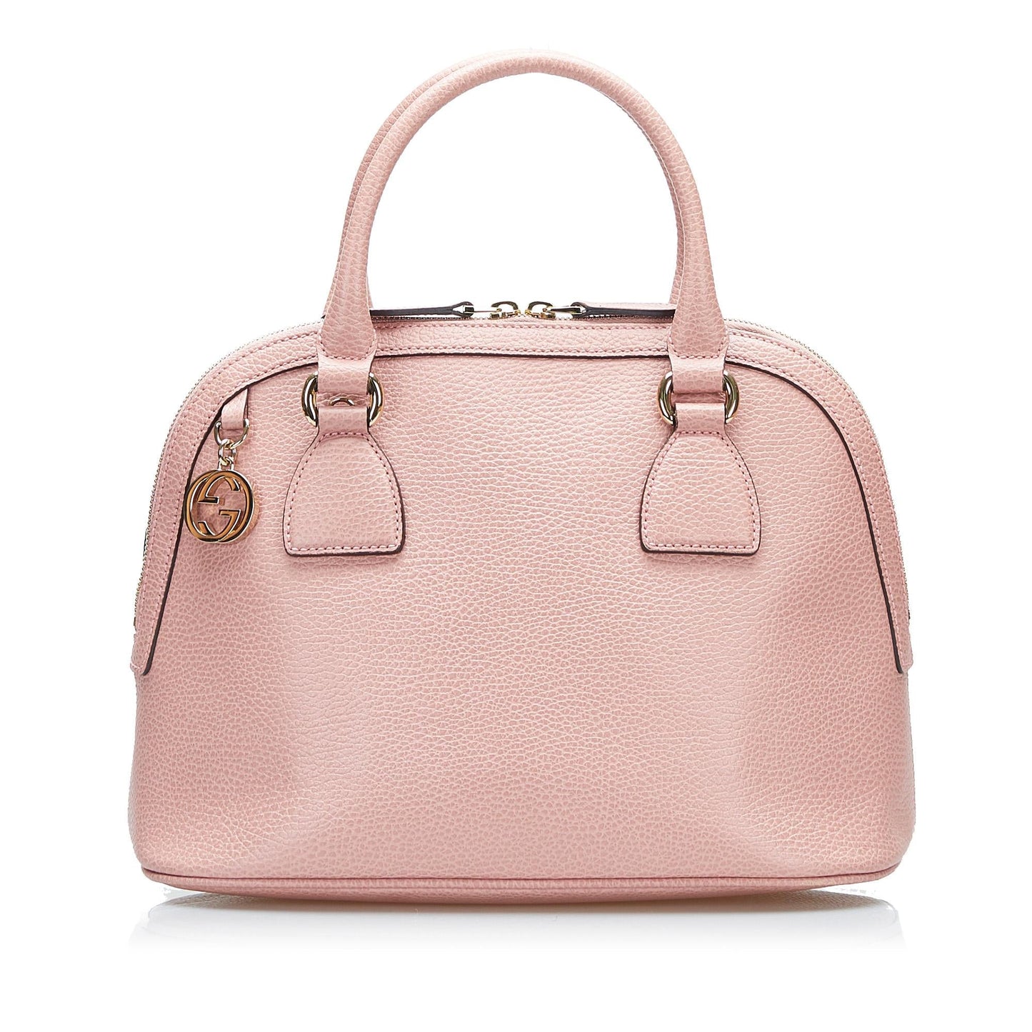 Gucci GG Charm Dome SHG-bq20lV Calf Pink Mini Satchel Bag
