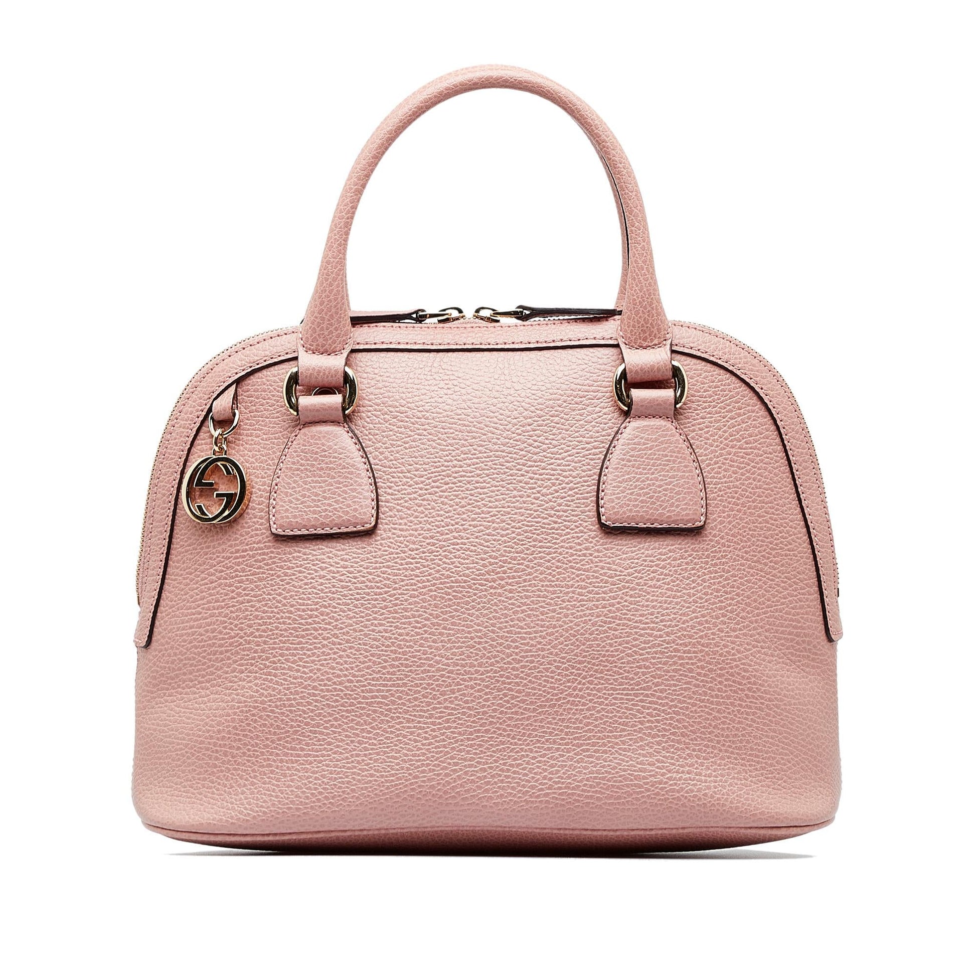 Gucci GG Charm Dome SHG-rd2gGX Calf Pink Mini Satchel Bag