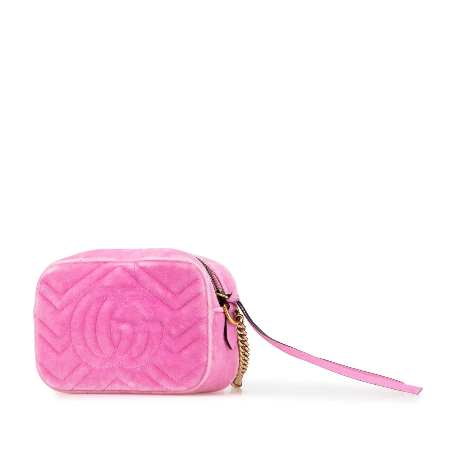 Gucci GG Marmont Crystal Embellished Velvet Matelasse Mini Crossbody Bag