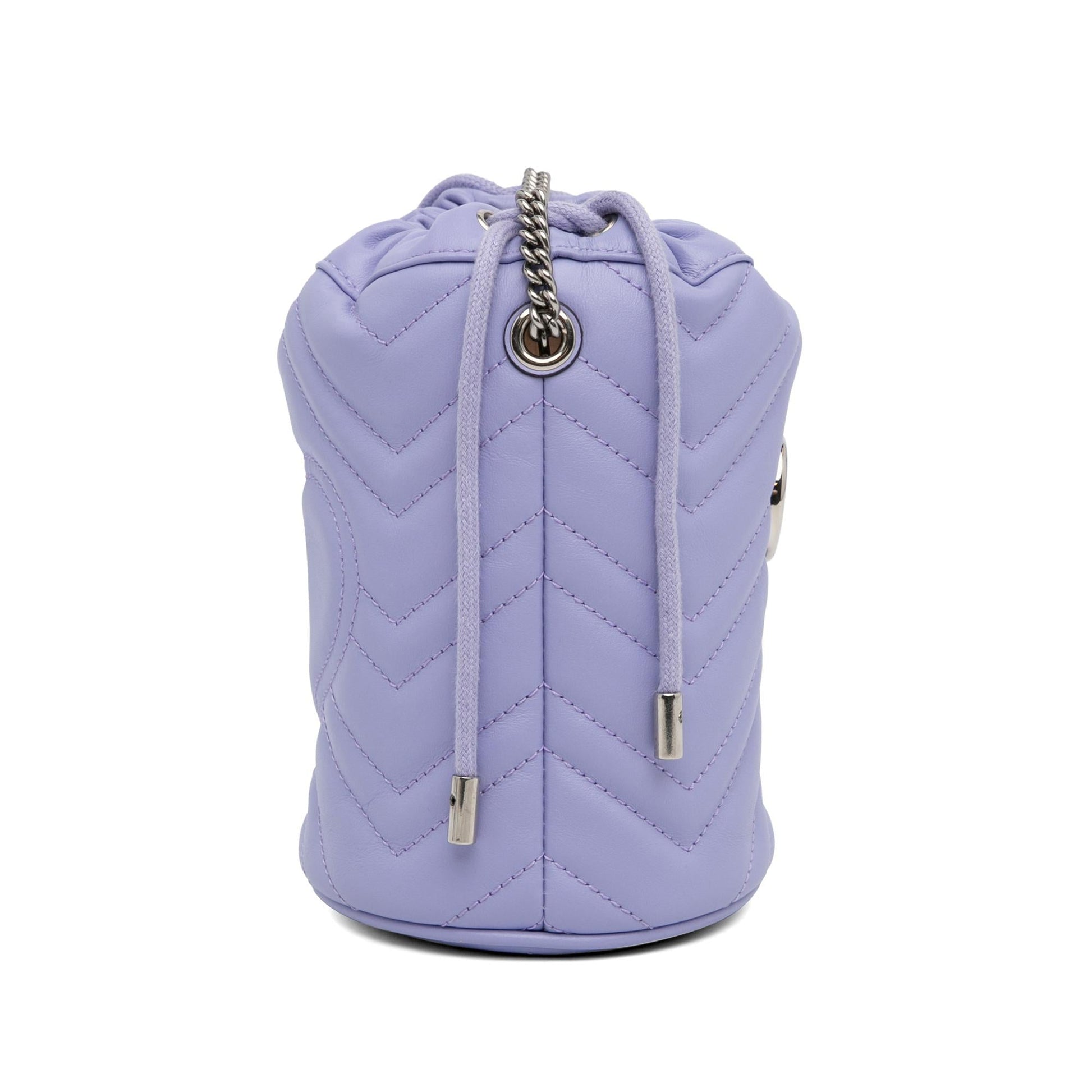 Gucci GG Marmont SHG-cgNll5 Matelasse Calf Mini Bucket Shoulder Bag