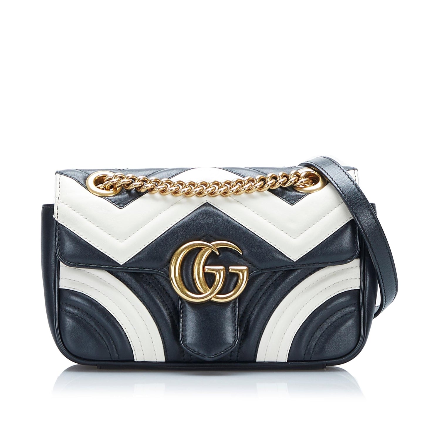 Gucci GG Marmont SHG-D34Sk3 Matelasse Calf Black Mini Crossbody Bag