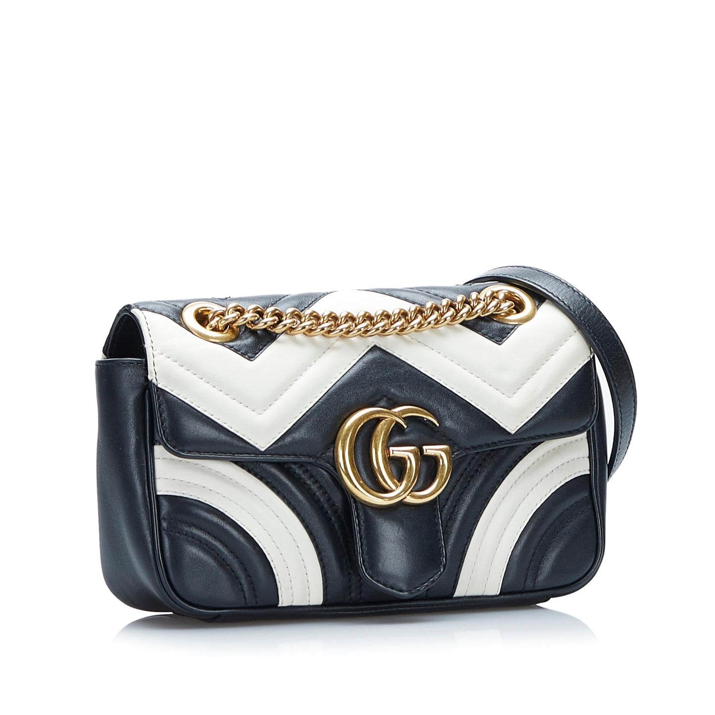 Gucci GG Marmont SHG-D34Sk3 Matelasse Calf Black Mini Crossbody Bag