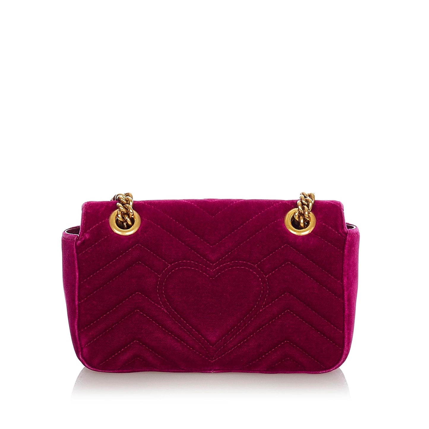 Gucci GG Marmont Velvet SHG Matelasse Mini Crossbody Bag