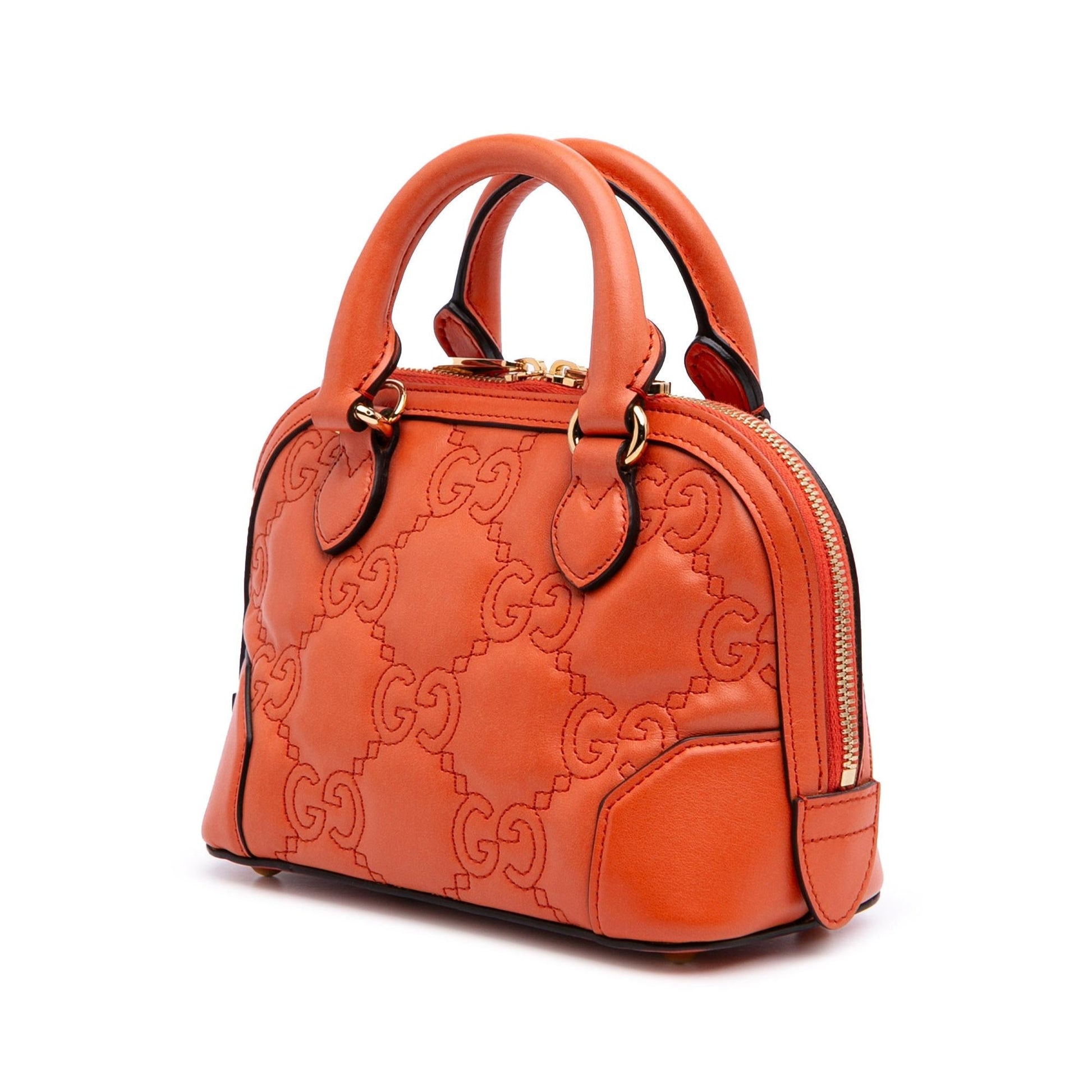 Gucci GG Matelasse Calfskin Mini Top Handle Travel Bag