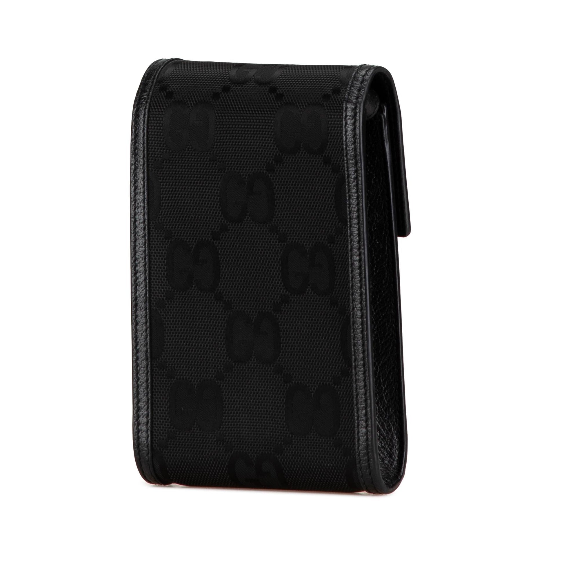 Gucci GG Off Grid Nylon Calf Black Mini Crossbody Bag