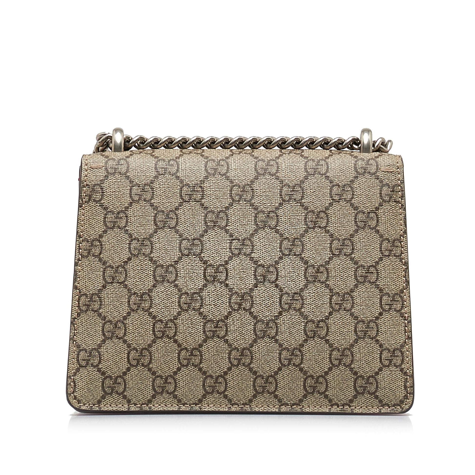 Gucci GG Supreme Dionysus SHG-srJwdn Canvas Brown Mini Crossbody Bag