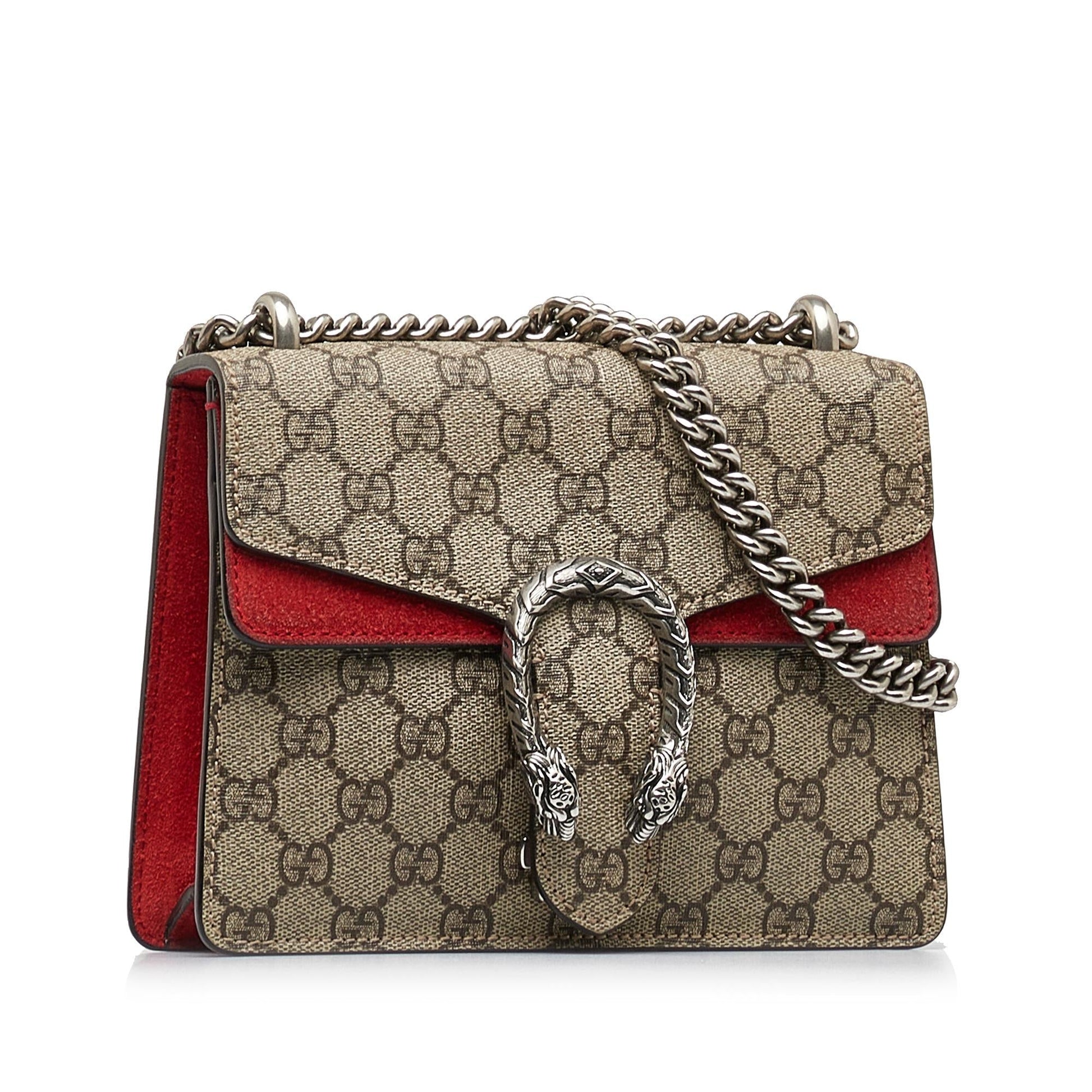 Gucci GG Supreme Dionysus SHG-srJwdn Canvas Brown Mini Crossbody Bag