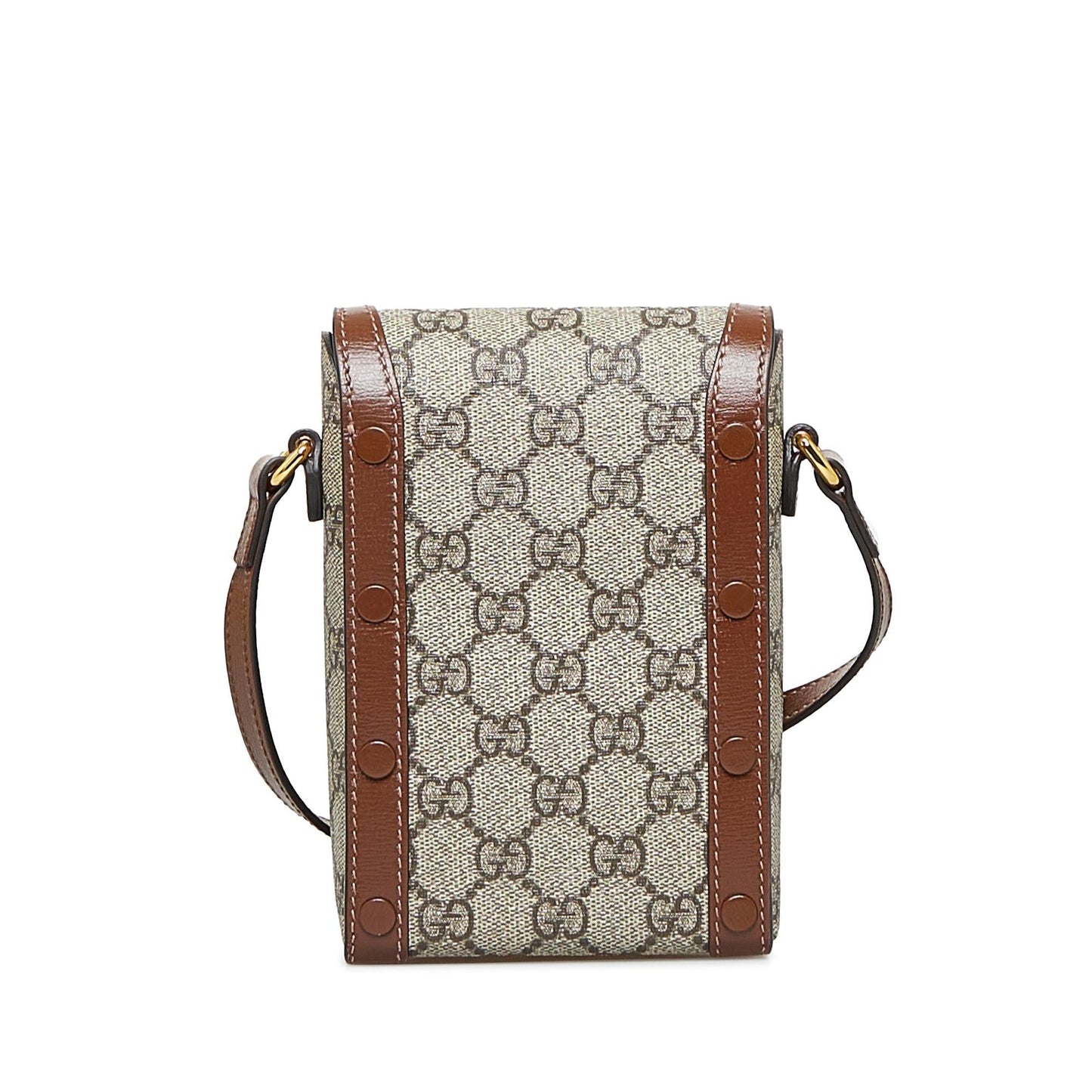 Gucci GG Supreme Horsebit SHG-UTCgC3 Canvas Brown Mini Crossbody Bag