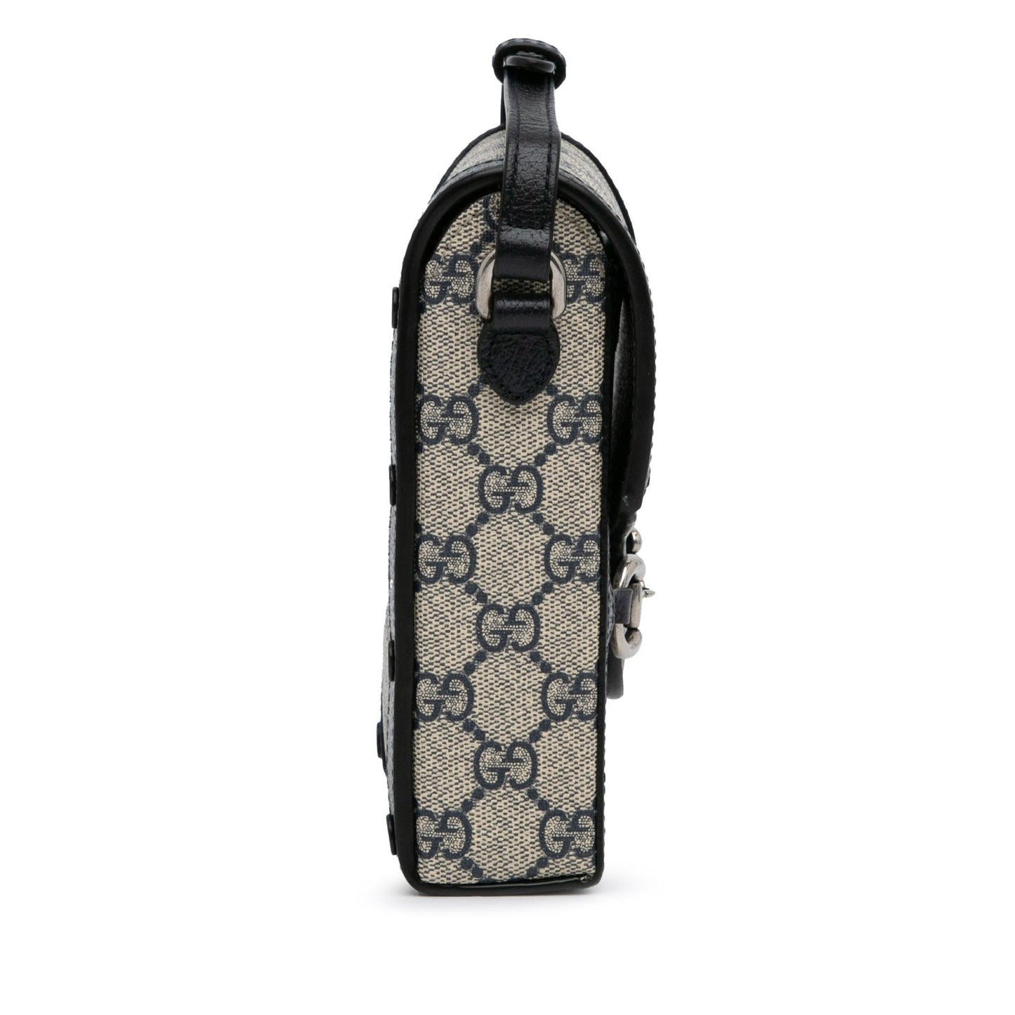 Gucci GG Supreme Horsebit SHG-SJQgQ9 Canvas Brown Mini Crossbody Bag
