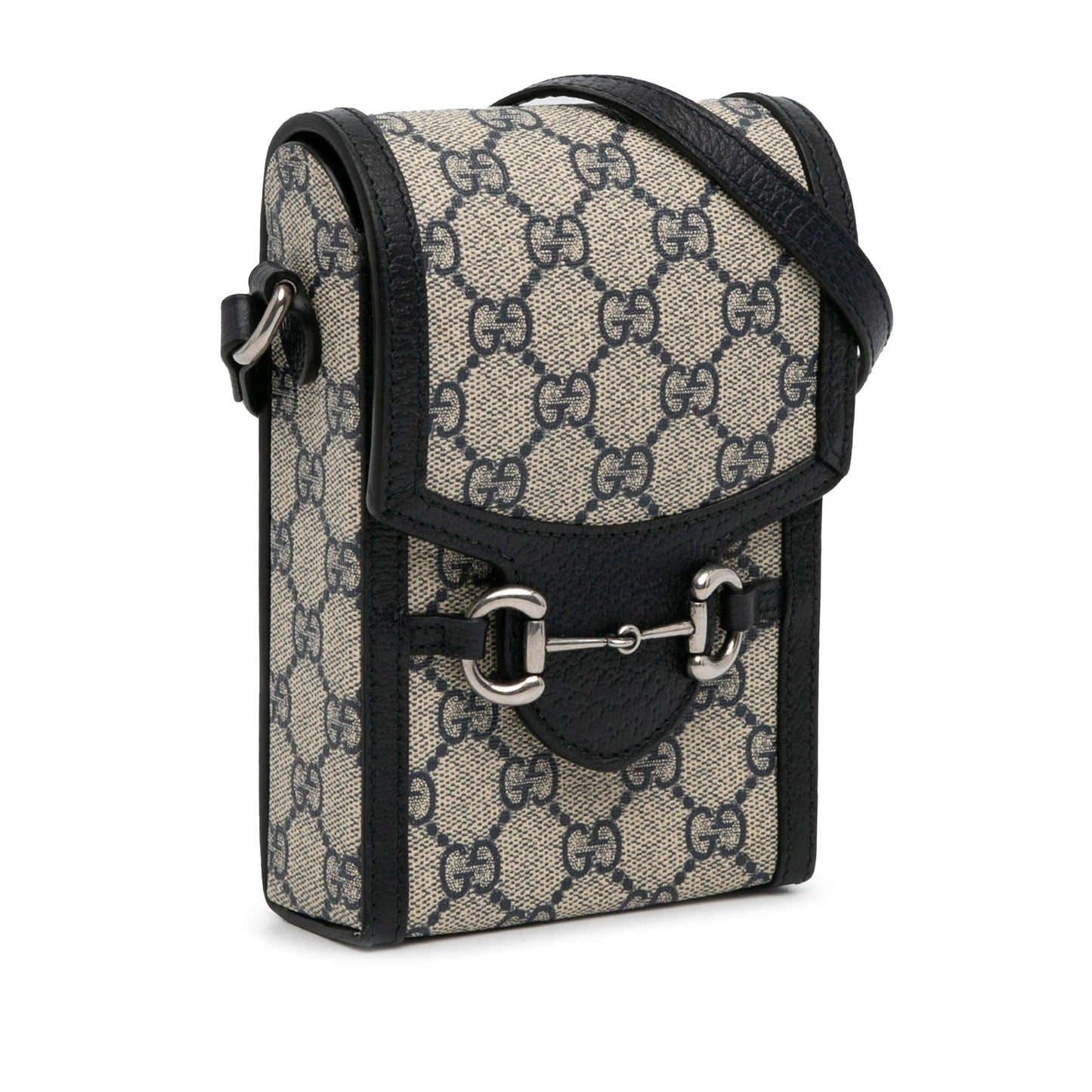 Gucci GG Supreme Horsebit SHG-SJQgQ9 Canvas Brown Mini Crossbody Bag