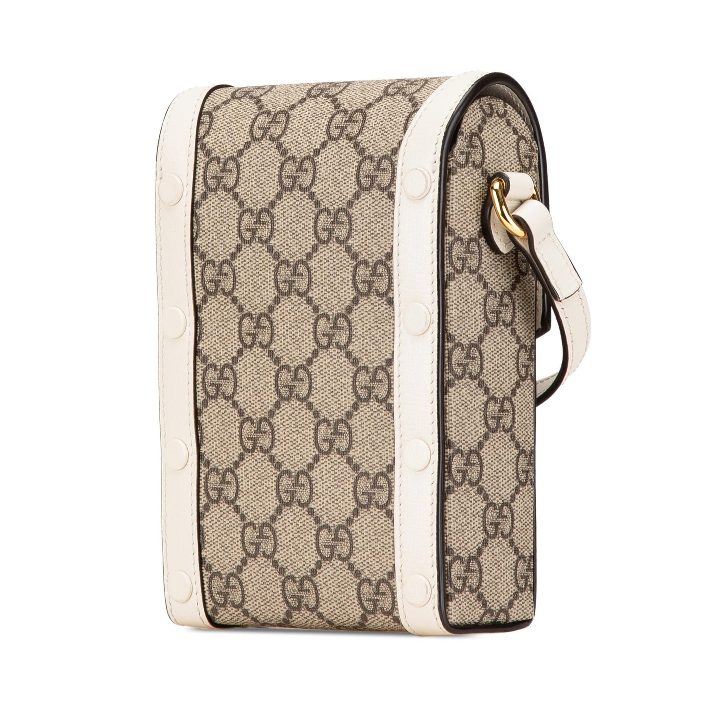 Gucci GG Supreme Horsebit Canvas Brown Mini Crossbody Bag Shg Qdt4Vo