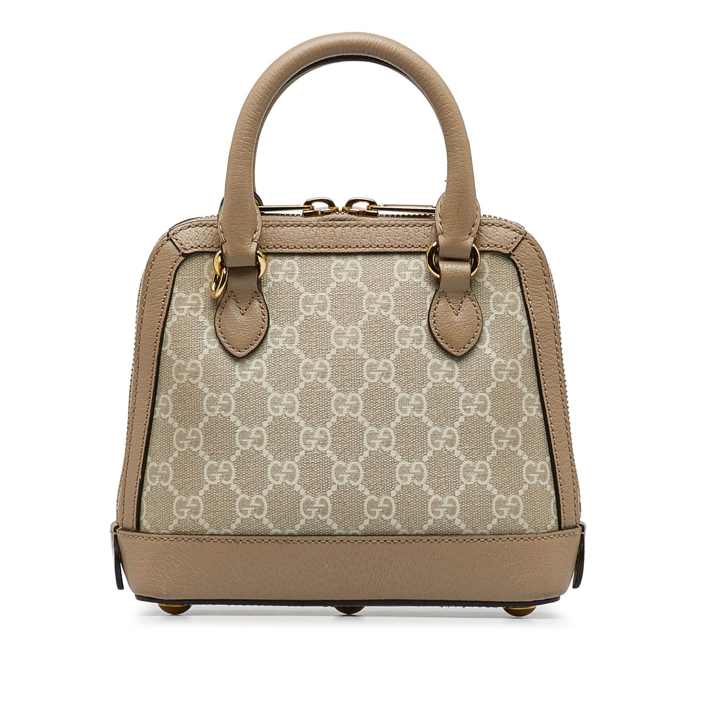 Gucci GG Supreme Horsebit SHG-zUVIp0 Canvas Brown Mini Satchel Bag