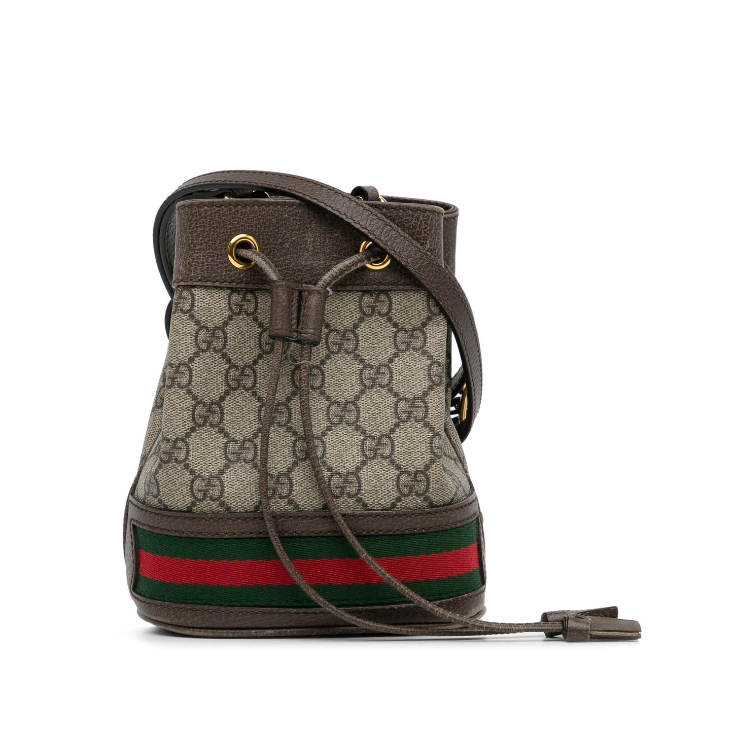 Gucci GG Supreme Ophidia Bucket SHG-zGiwyY Canvas Calf Brown Mini Shoulder Bag