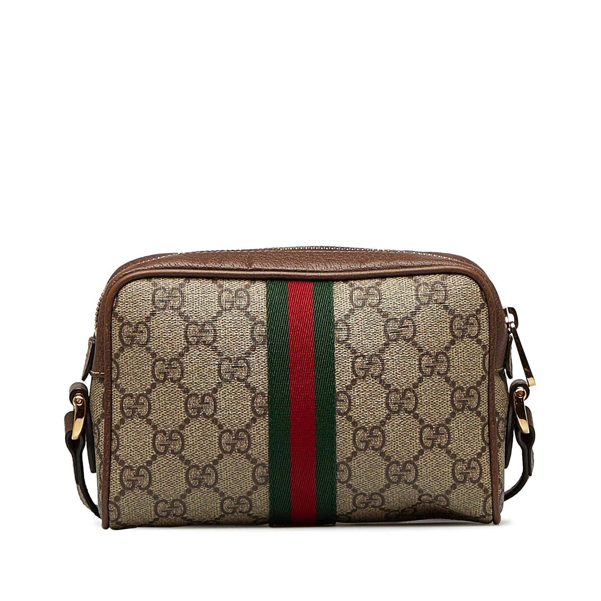Gucci GG Supreme Ophidia SHG-1GcAmr Canvas Brown Mini Crossbody Bag