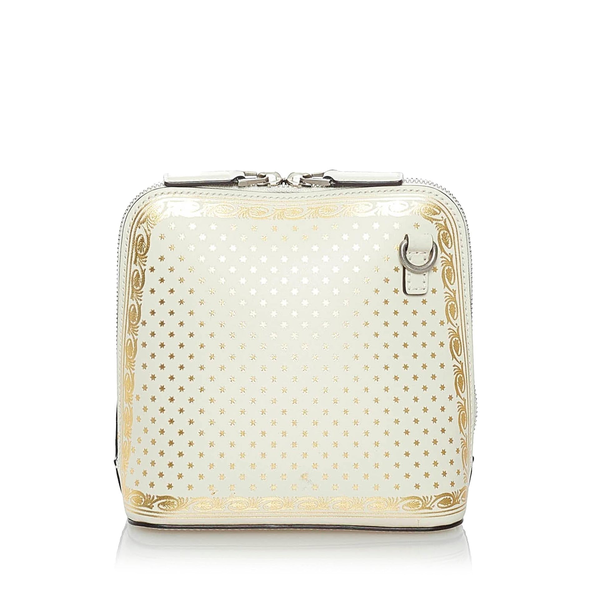 Gucci Guccy Sega SHG Calf White Gold Mini Crossbody Bag