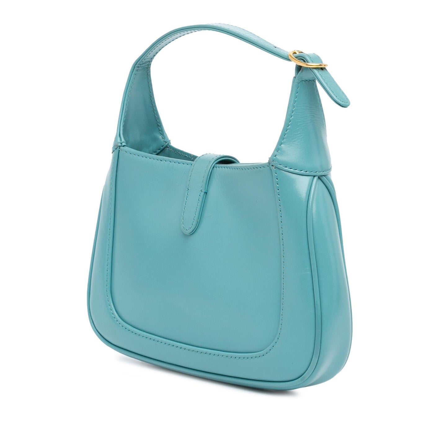 Gucci Jackie SHG-uMzgqd Leather Calf Blue Mini Satchel Bag