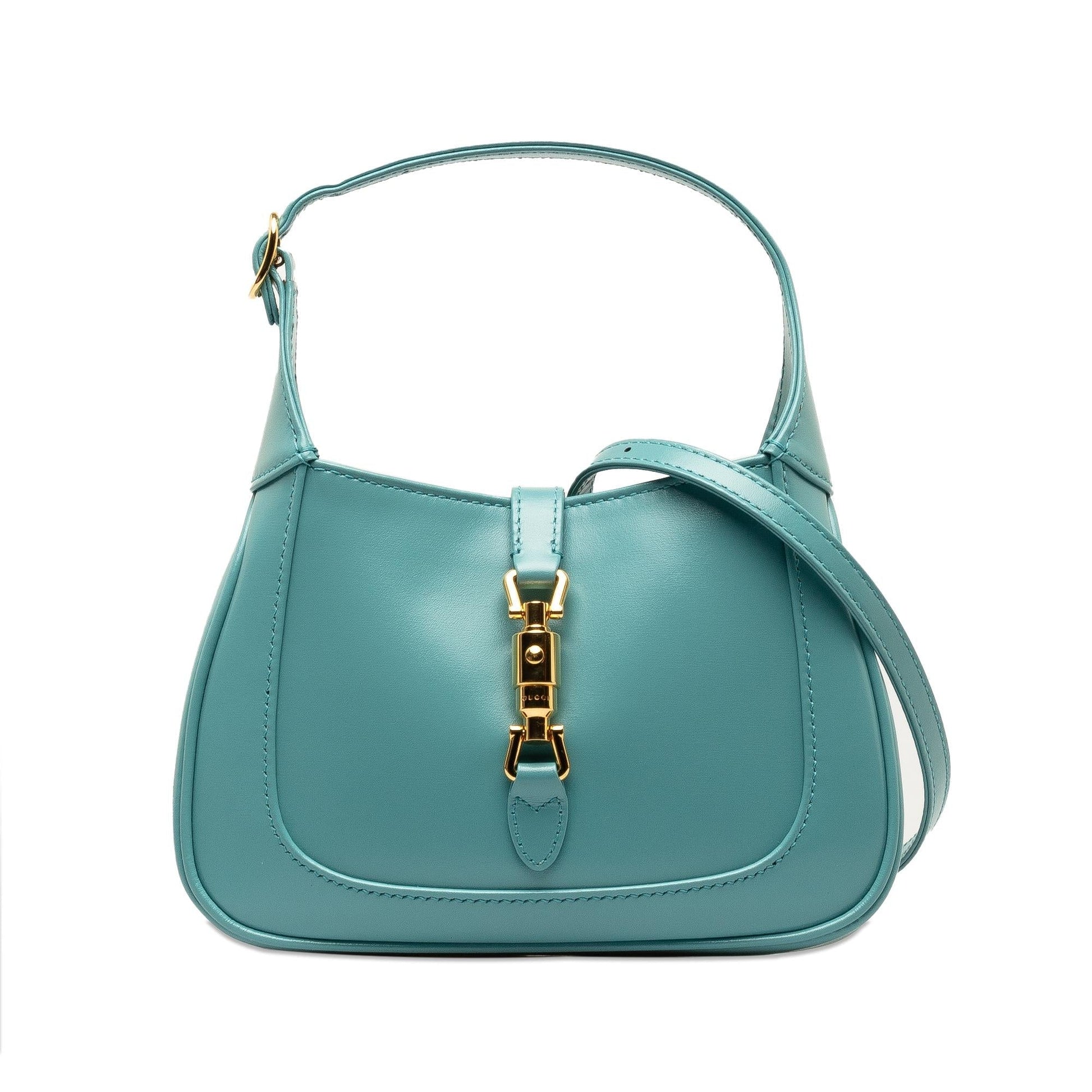 Gucci Jackie SHG-8jTdKV Calf Blue Mini Satchel Bag
