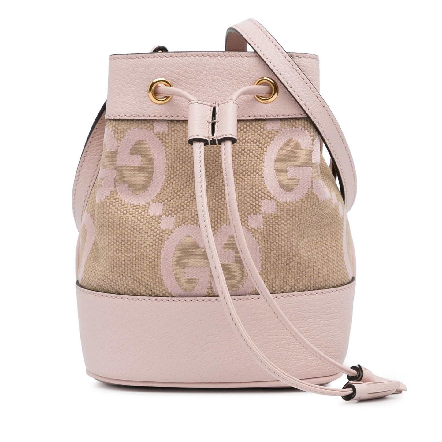 Gucci Jumbo GG Ophidia Canvas Brown Mini Bucket Shoulder Bag