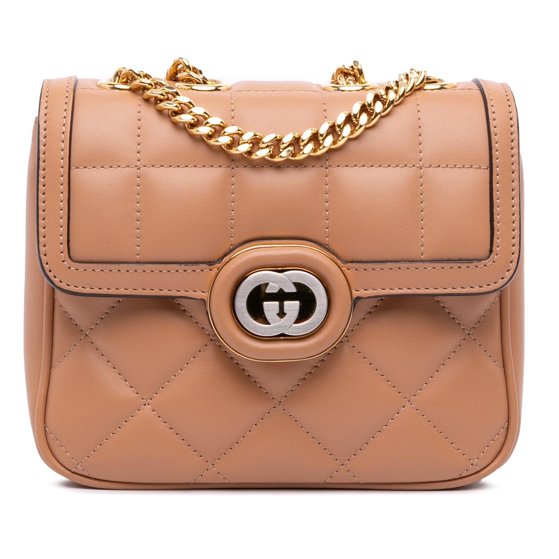 Gucci Deco Leather Mini Chain Shoulder Bag
