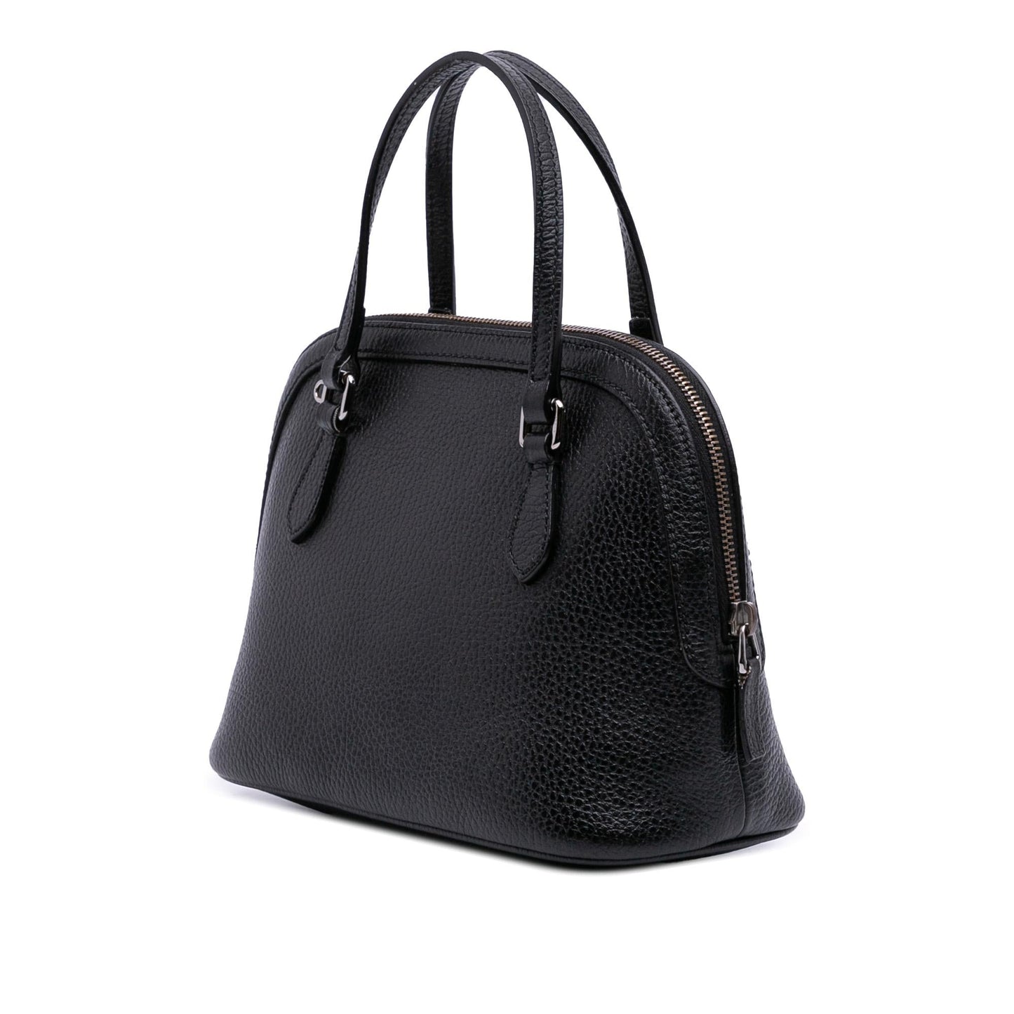 Gucci Dome Leather Calf Black Mini Satchel Bag