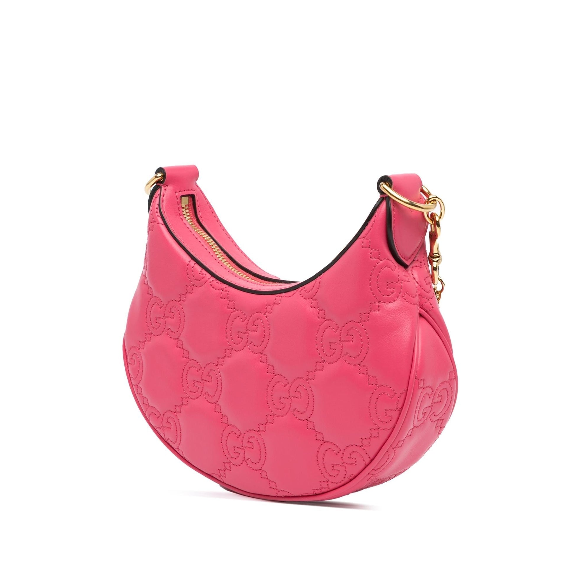 Gucci GG Marmont SHG-uFu1oN Matelasse Leather Calf Pink Satchel Bag